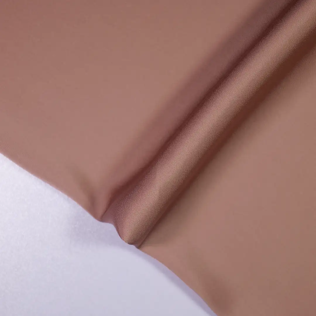 China Fabric for Interlining,Casual Long Sleeve Crop Shirt,Cropped V-Neck Shirt Bengaline Synthetic Woven Fabric Polyester Salmon color buy from China wholesaler bulk order at wholesale price free worldwide shipping Alibaba