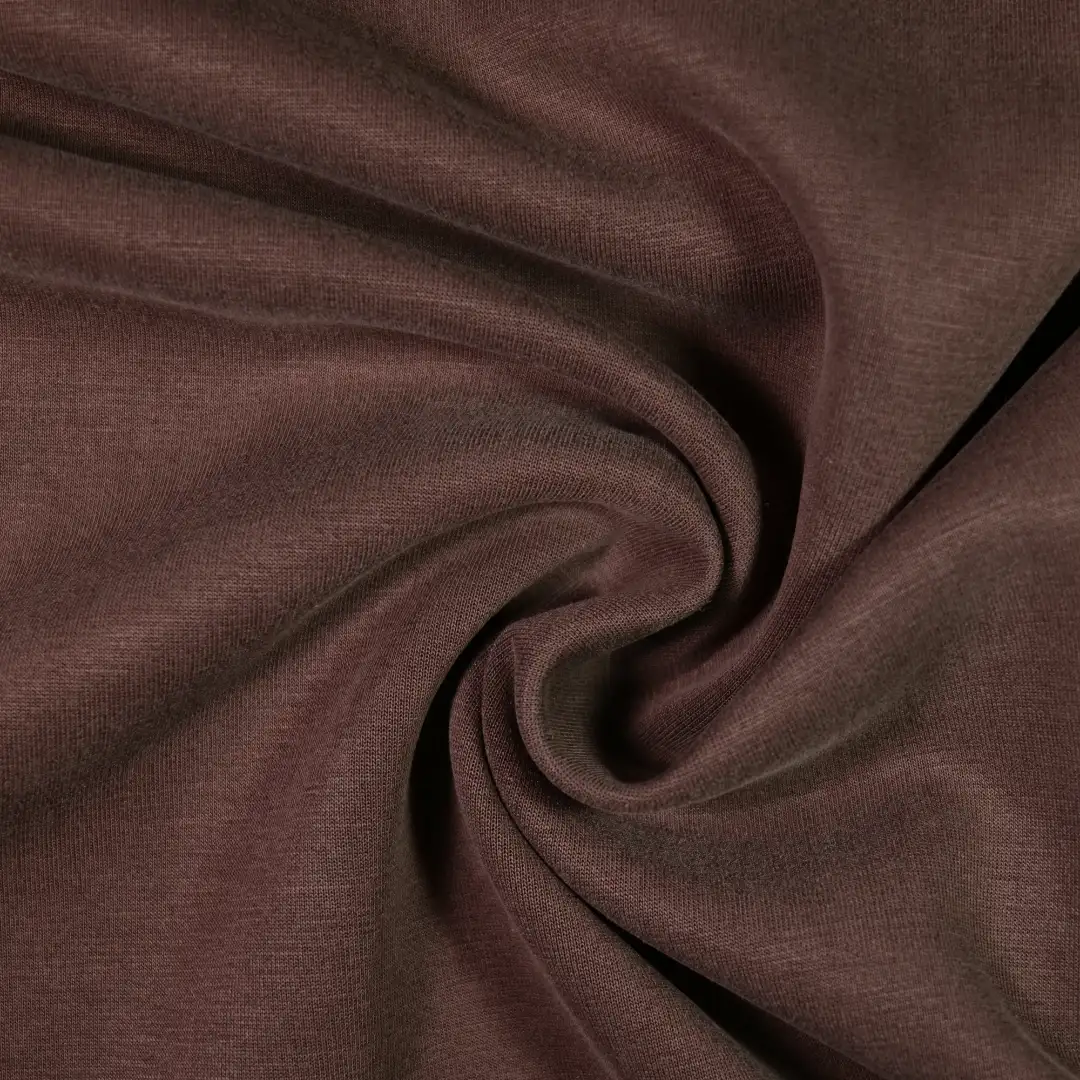 China Fabric for Hoodie  ,Chino,Wide Leg Trousers,Casual Baseball Jacket,Light Jacket Scuba Knit Fabric Rayon Polyester Spandex Brown color buy from China wholesaler bulk order at wholesale price free worldwide shipping Alibaba