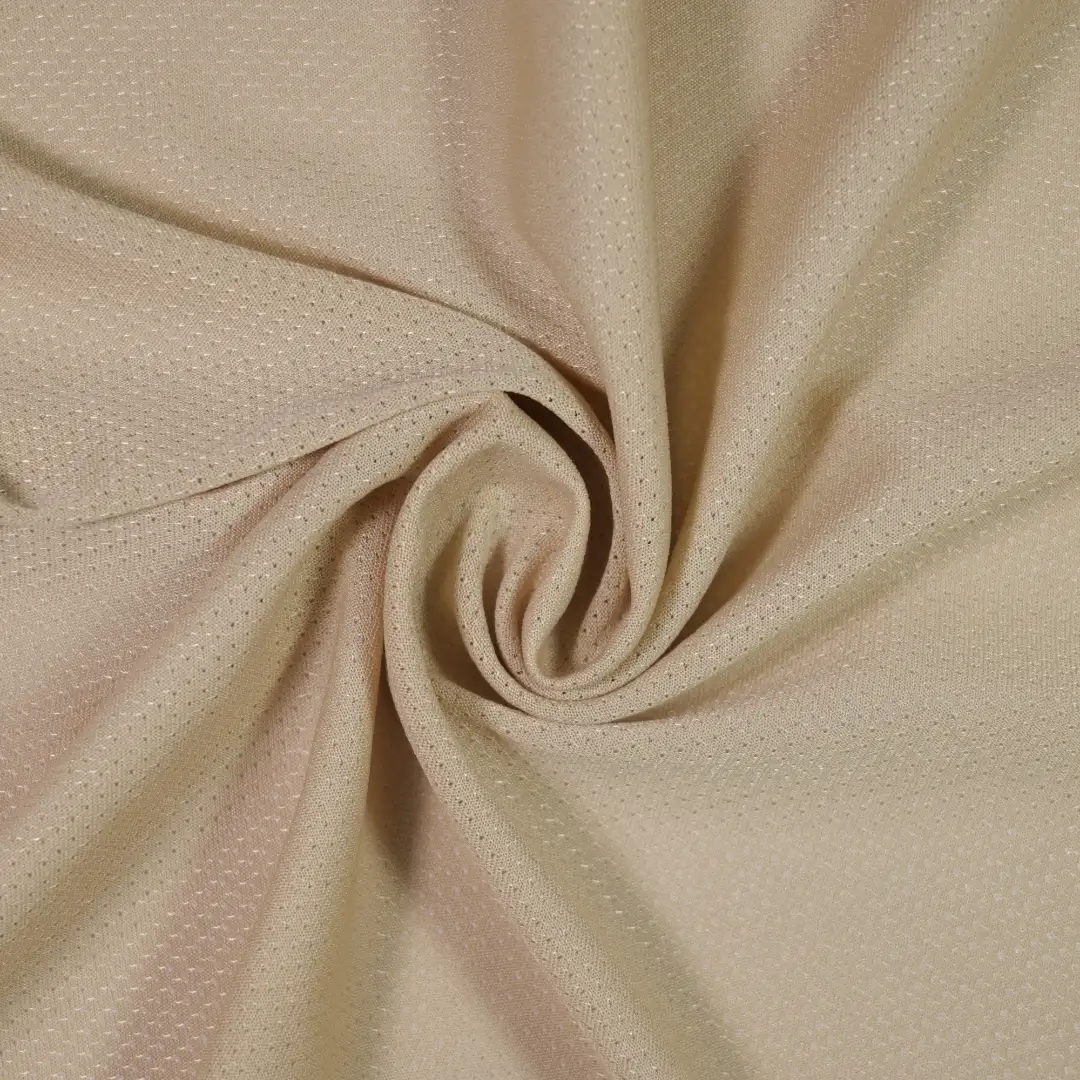 China Fabric for Strap Midi Dress Mesh Knit Fabric Polyester Flesh color buy from China wholesaler bulk order at wholesale price free worldwide shipping Alibaba
