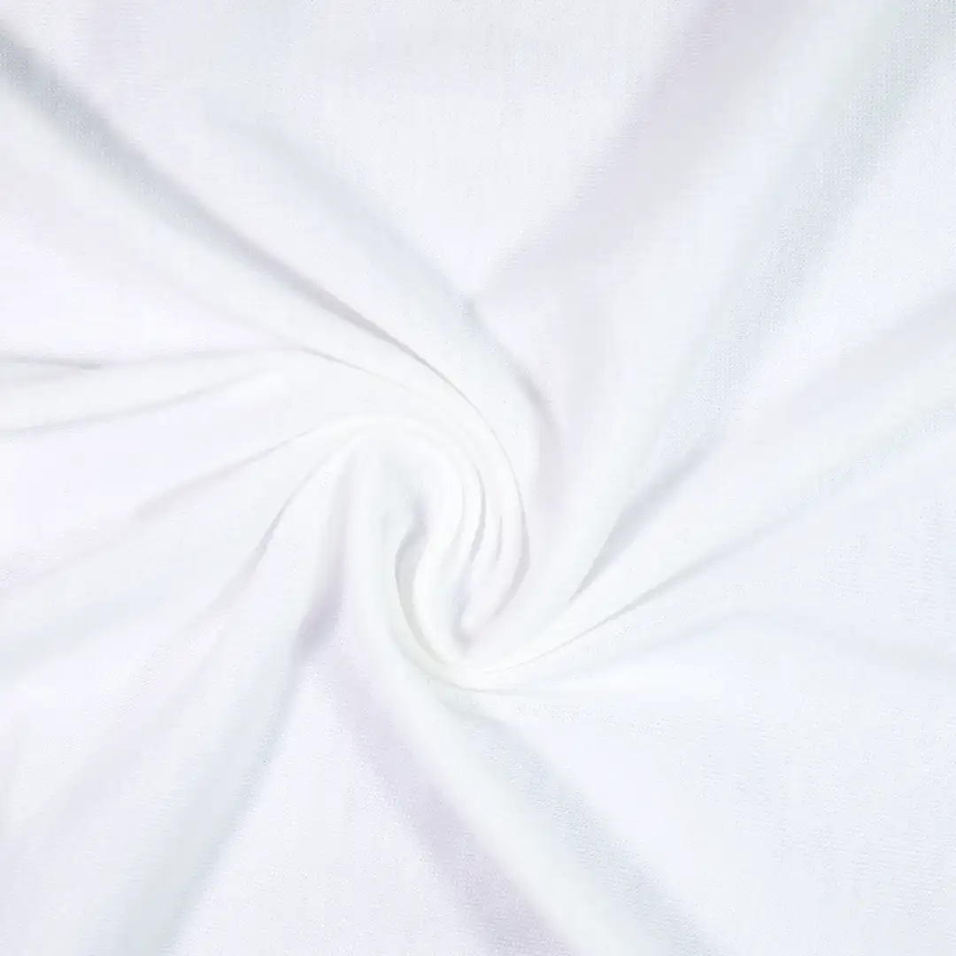 China Fabric for T-Shirt Single Jersey Knit Fabric Polyester white color buy from China wholesaler bulk order at wholesale price free worldwide shipping Alibaba