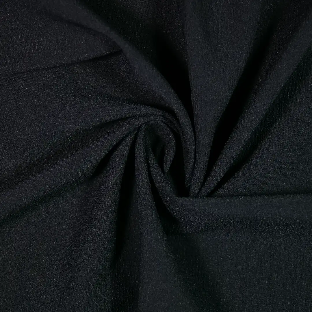 China Fabric for Shorts,Skirt  Four-way Stretch (Bi-Stretch) Woven Blended Fabric Polyamide Spandex black color buy from China wholesaler bulk order at wholesale price free worldwide shipping Alibaba
