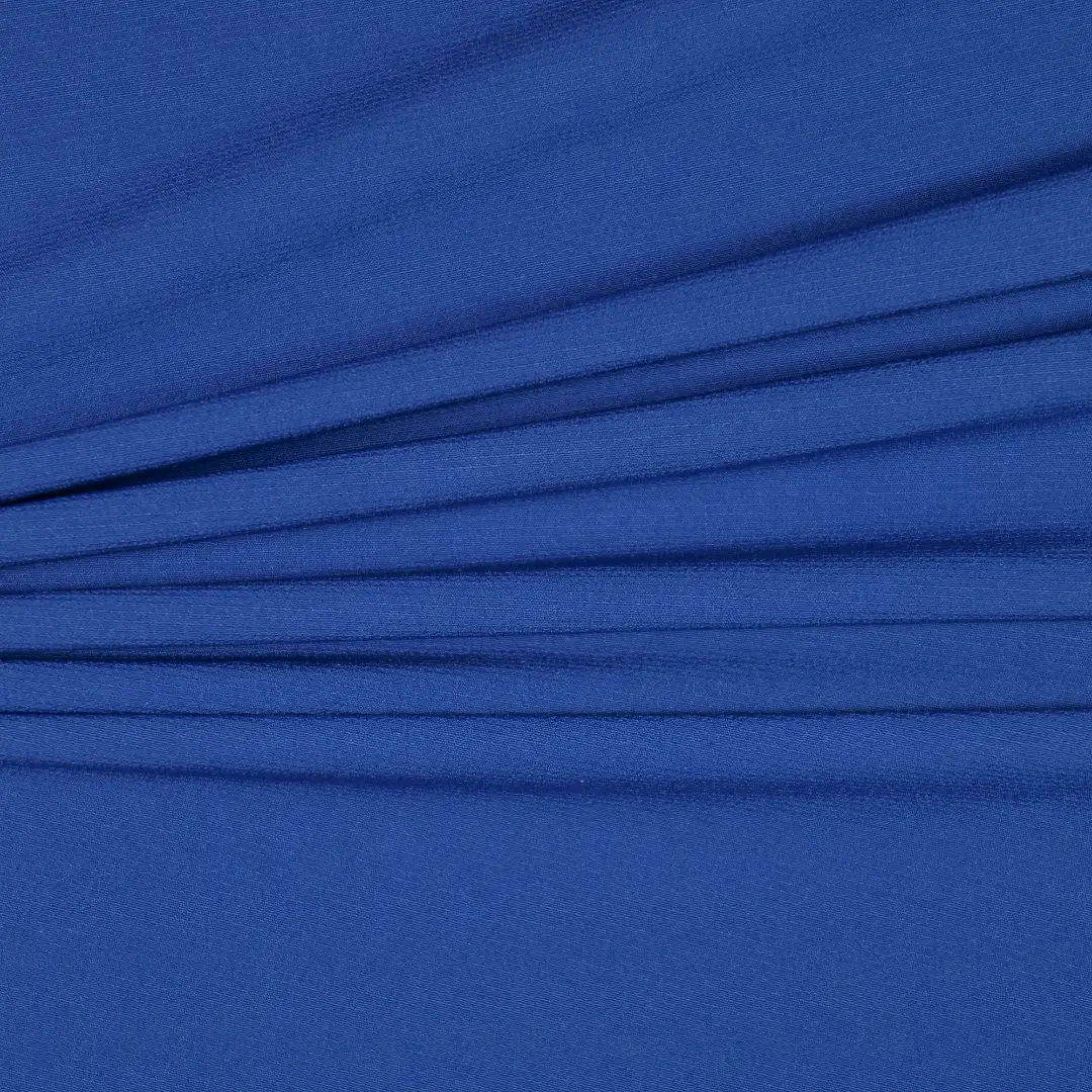 China Fabric for Skirt  Four-way Stretch (Bi-Stretch) Woven Blended Fabric Polyester Polyamide Spandex BLUE color buy from China wholesaler bulk order at wholesale price free worldwide shipping Alibaba