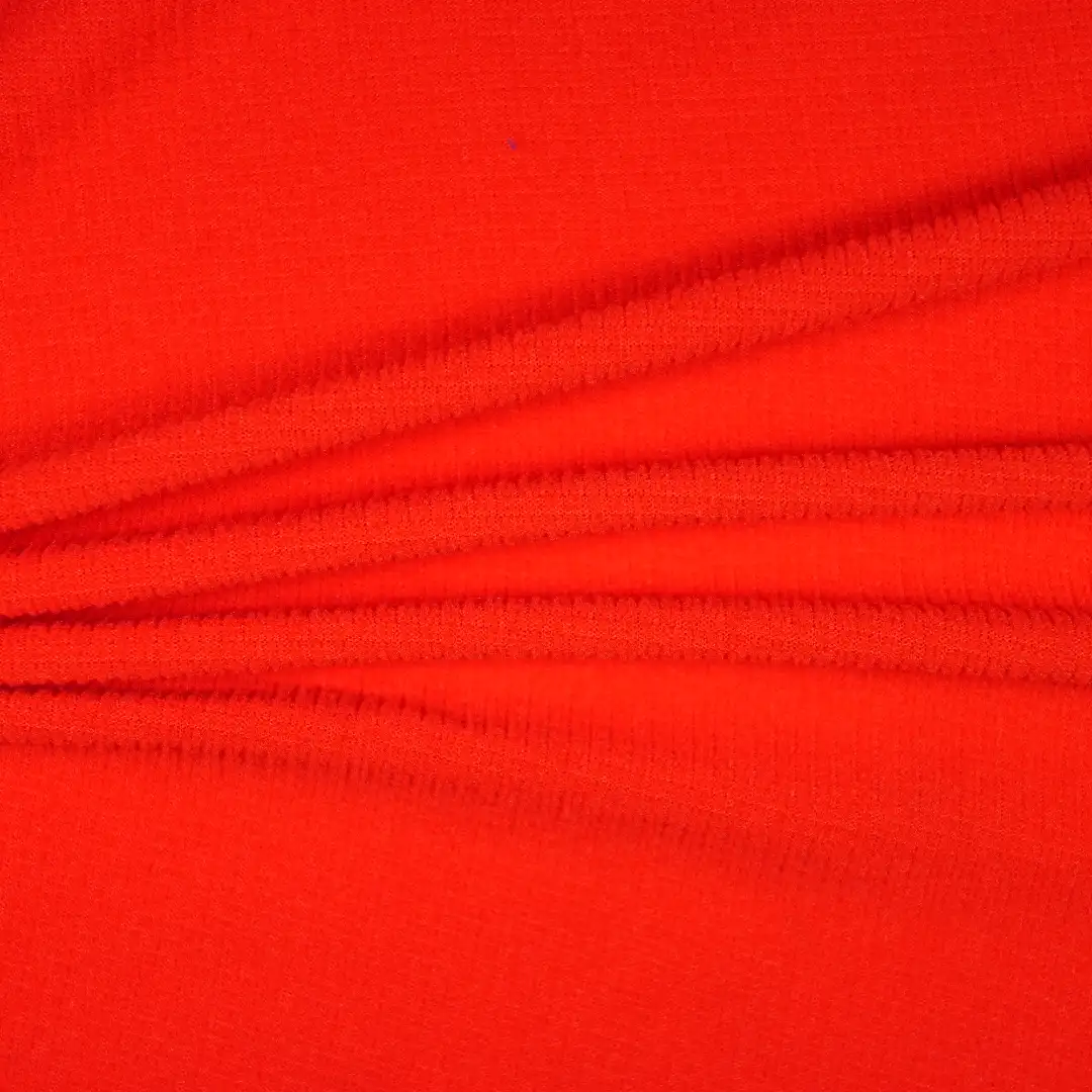 China Fabric for T-Shirt Four Stretch Polyester Woven Fabric Synthetic Woven Fabric Polyester red color buy from China wholesaler bulk order at wholesale price free worldwide shipping Alibaba