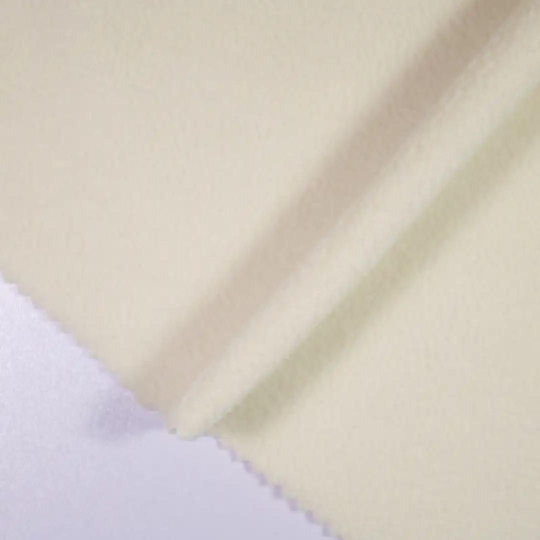 China Fabric for Jackets,Trench Coat,Overcoat Polar Fleece Knit Fabric Polyester cream color buy from China wholesaler bulk order at wholesale price free worldwide shipping Alibaba