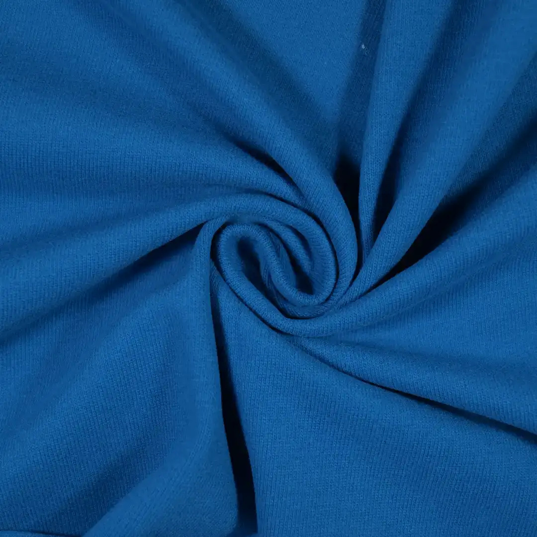 China Fabric for T-Shirt,Tank Top,Leggings,Open Cardigan  Rib Knit Fabric Cotton Spandex BLUE color buy from China wholesaler bulk order at wholesale price free worldwide shipping Alibaba