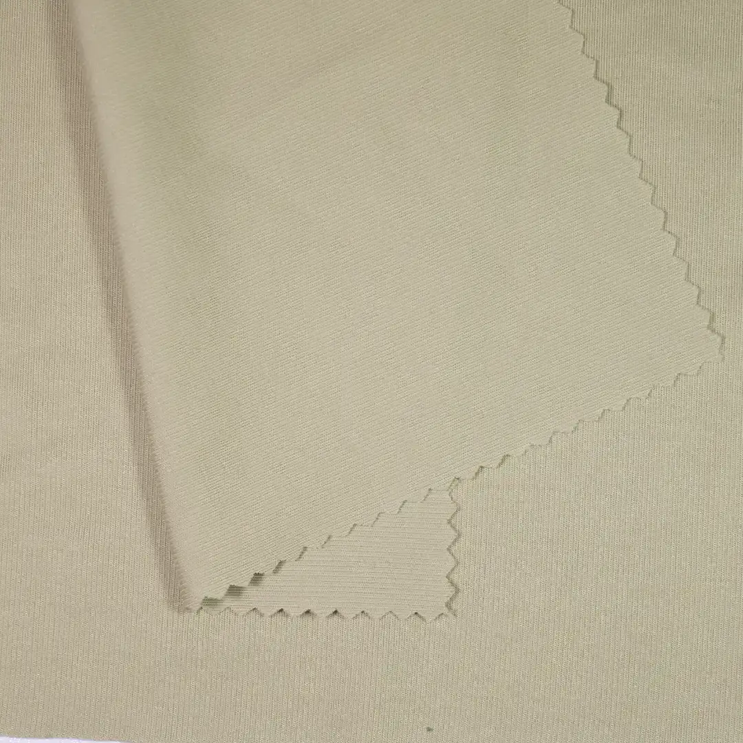 China Fabric for T-Shirt,Tank Top,Men’s Vest ,Sleeveless Corset Midi Dress Single Jersey Knit Fabric Cotton Polyester Elastane dark green color buy from China wholesaler bulk order at wholesale price free worldwide shipping Alibaba