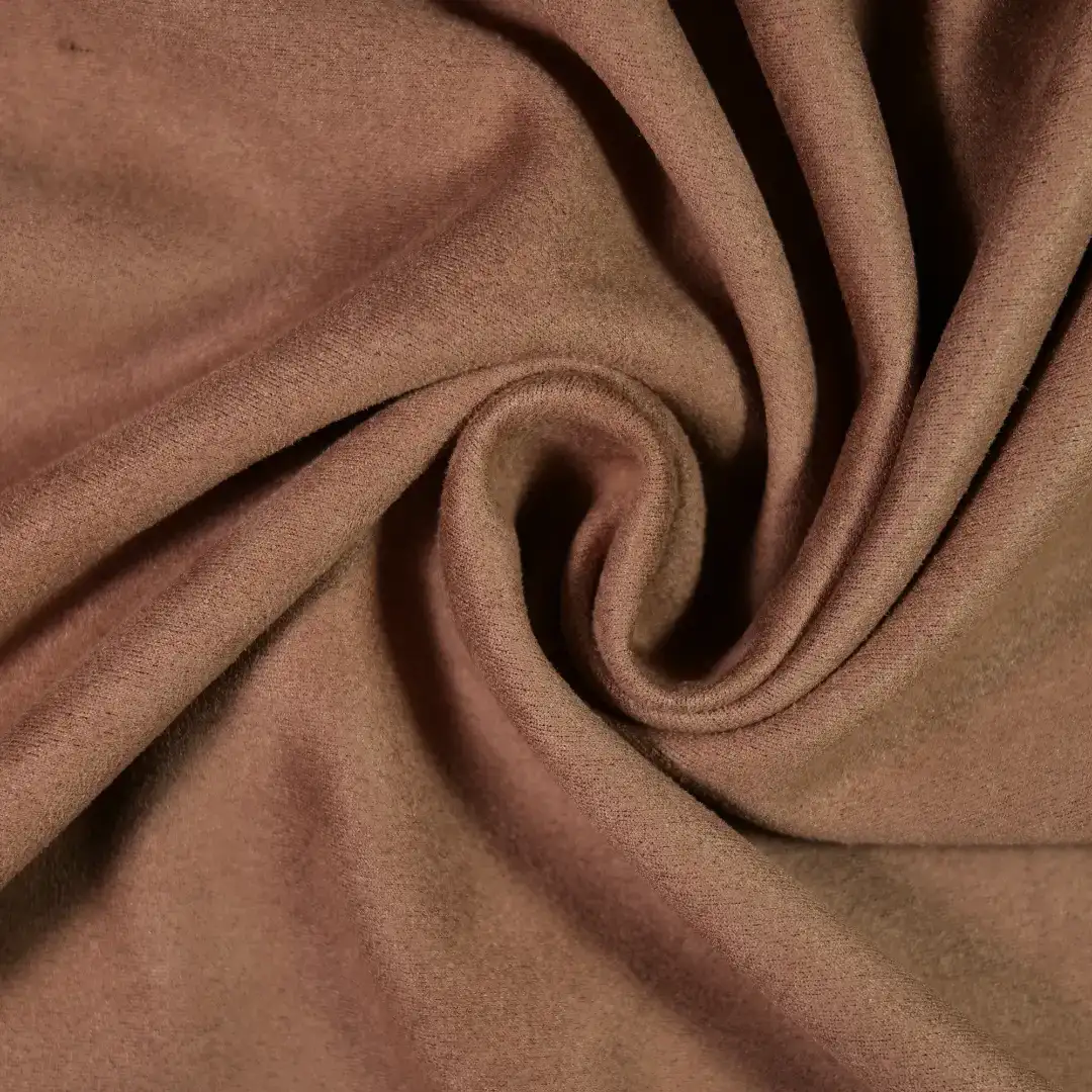 China Fabric for Jackets,Trench Coat,Overcoat Suede Knit Fabric Polyester Spandex COFFEE color buy from China wholesaler bulk order at wholesale price free worldwide shipping Alibaba