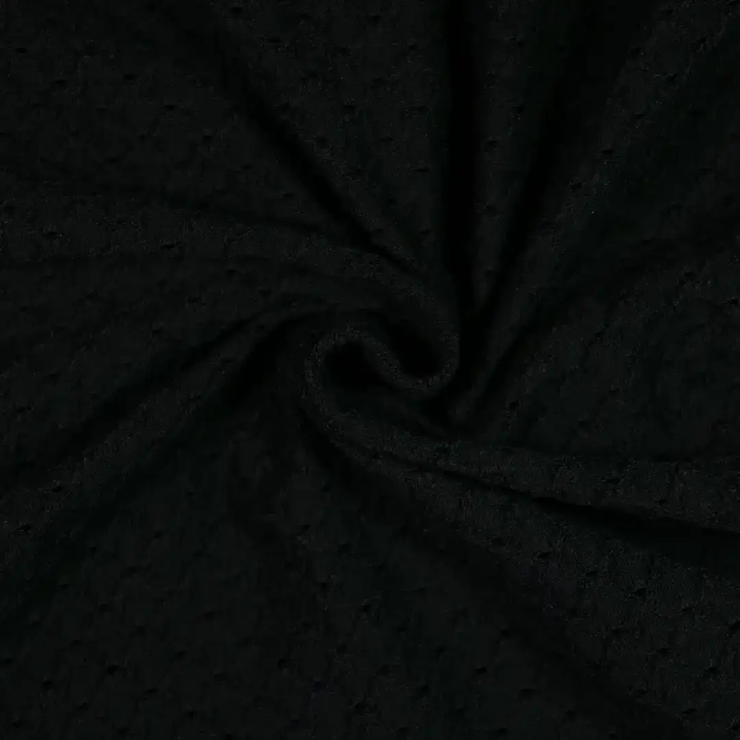 China Fabric for T-Shirt,Skirt ,Tank Midi Dress Jacquard Knit Fabric Cotton Spandex Polyester black color buy from China wholesaler bulk order at wholesale price free worldwide shipping Alibaba