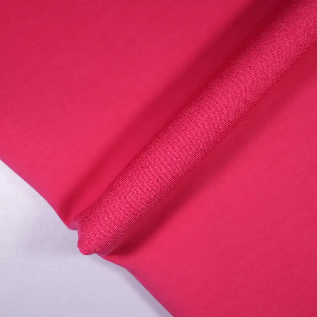 China Fabric for Jackets,Trench Coat,Sweatshirt Four-way Stretch (Bi-Stretch) Knit Fabric Rayon Spandex Polyester pink color buy from China wholesaler bulk order at wholesale price free worldwide shipping Alibaba