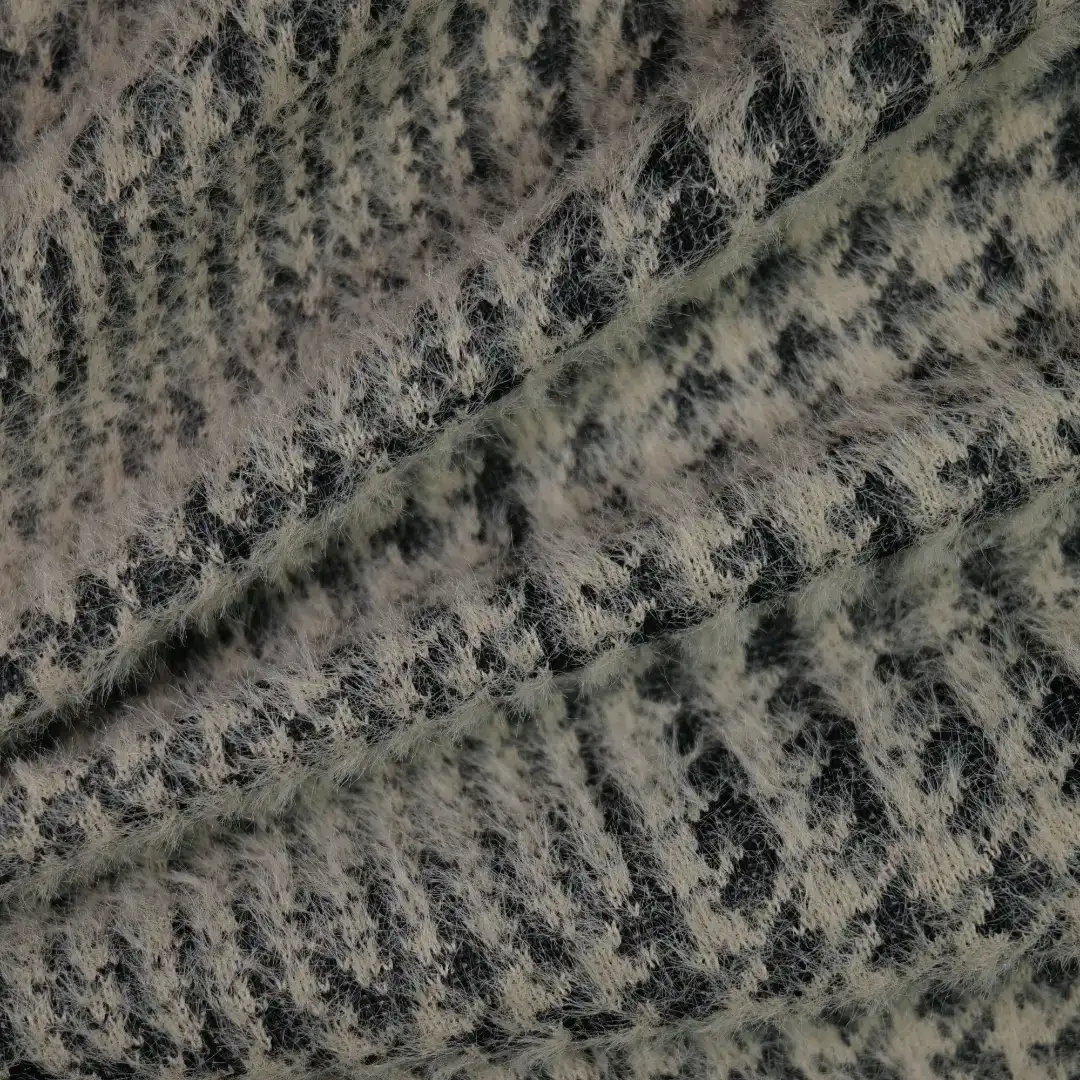 China Fabric for Round Neck Pullover ,Crop Top Pullover ,Sweatshirt Chanel-Style Fabric Woolen Nylon Polyester grey color buy from China wholesaler bulk order at wholesale price free worldwide shipping Alibaba