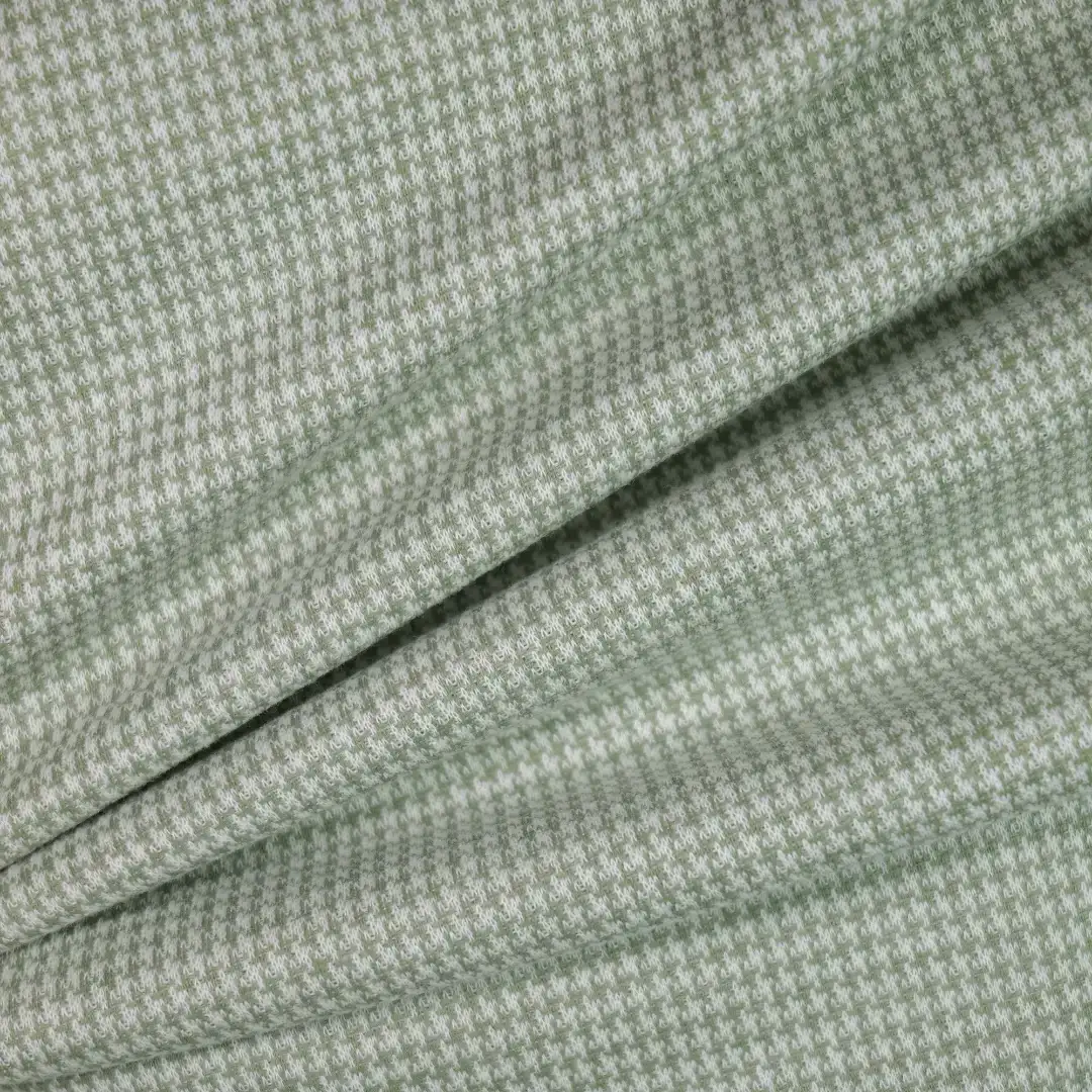China Fabric for Overcoat,Hoodie  ,Double-Breasted Coat Yarn-dyed fabric Knit Fabric Cotton Spandex Polyester green color buy from China wholesaler bulk order at wholesale price free worldwide shipping Alibaba