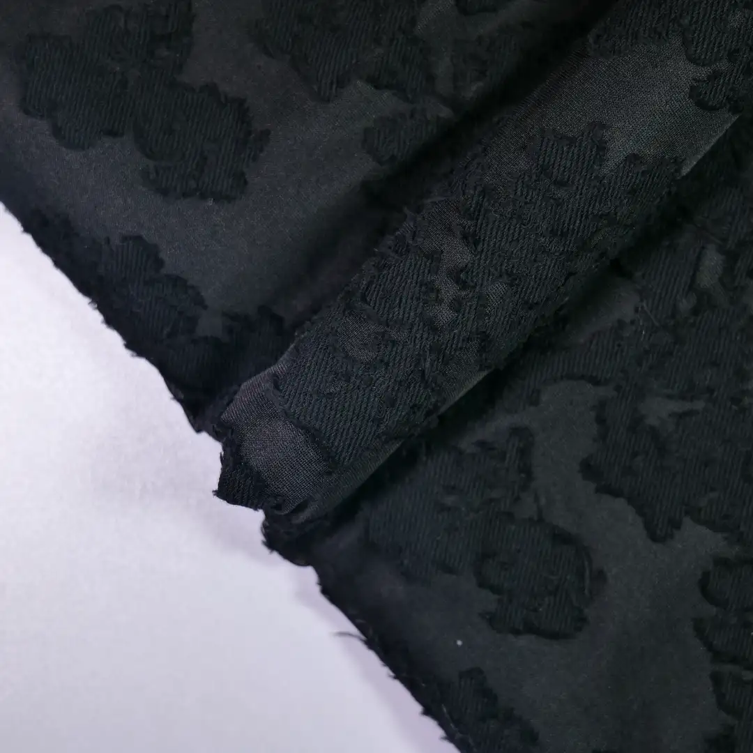 China Fabric for Tank Midi Dress,Sleeveless Corset Midi Dress,Tank Wrap Midi Dress Jacquard Woven Blended Fabric Cotton Polyester Spandex black color buy from China wholesaler bulk order at wholesale price free worldwide shipping Alibaba