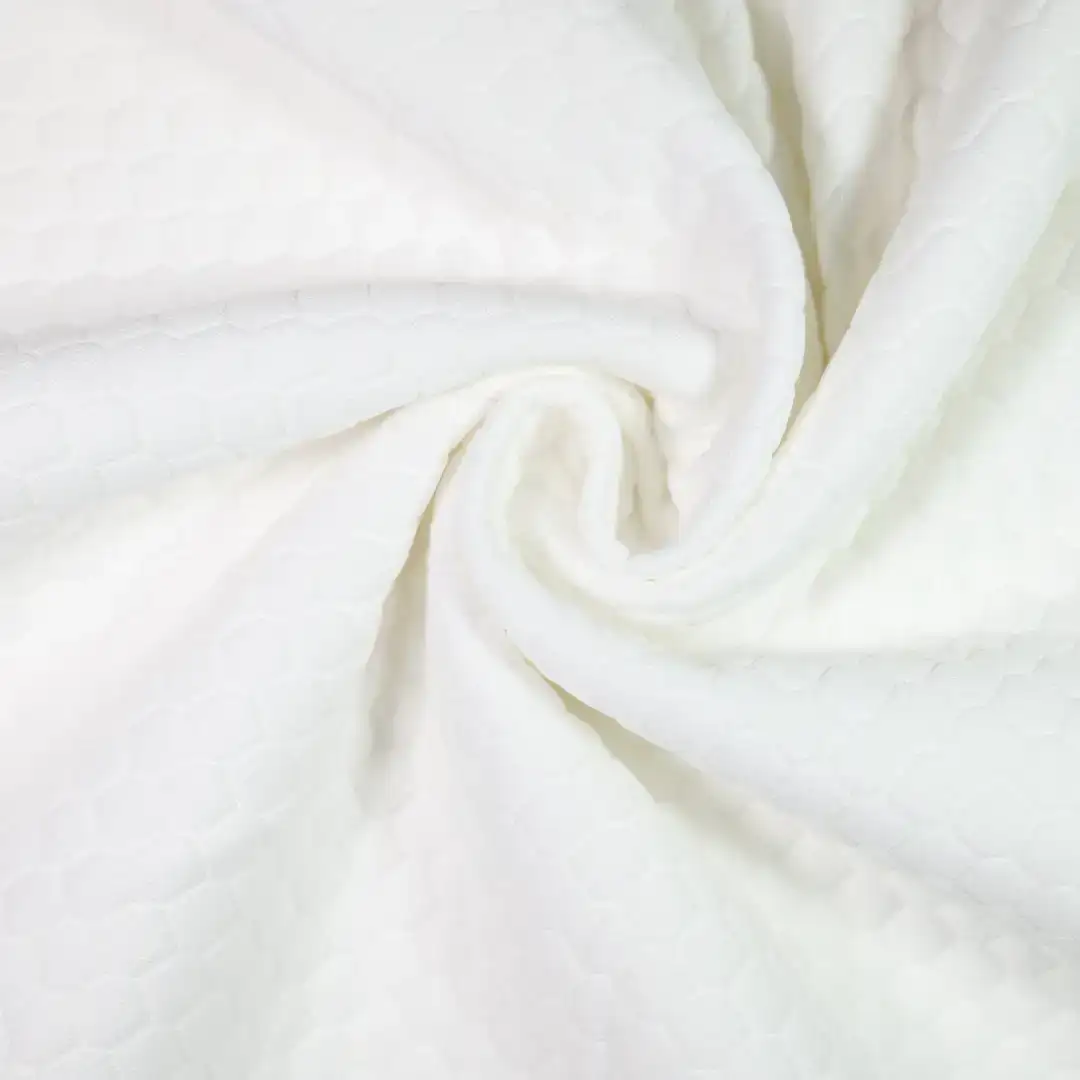 China Fabric for Jackets,Sweatshirt,Kids Peter Pan Collar Sleeveless Sweatshirt Waffle Knit Fabric Polyester Spandex white color buy from China wholesaler bulk order at wholesale price free worldwide shipping Alibaba