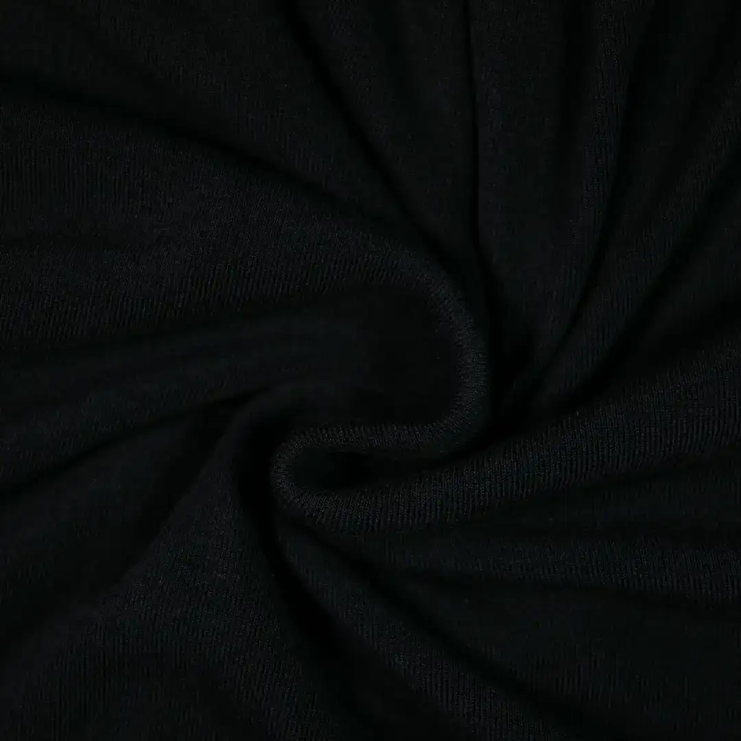 China Fabric for T-shirt ,Strap Midi Dress Rib Knit Fabric Polyester Spandex black color buy from China wholesaler bulk order at wholesale price free worldwide shipping Alibaba