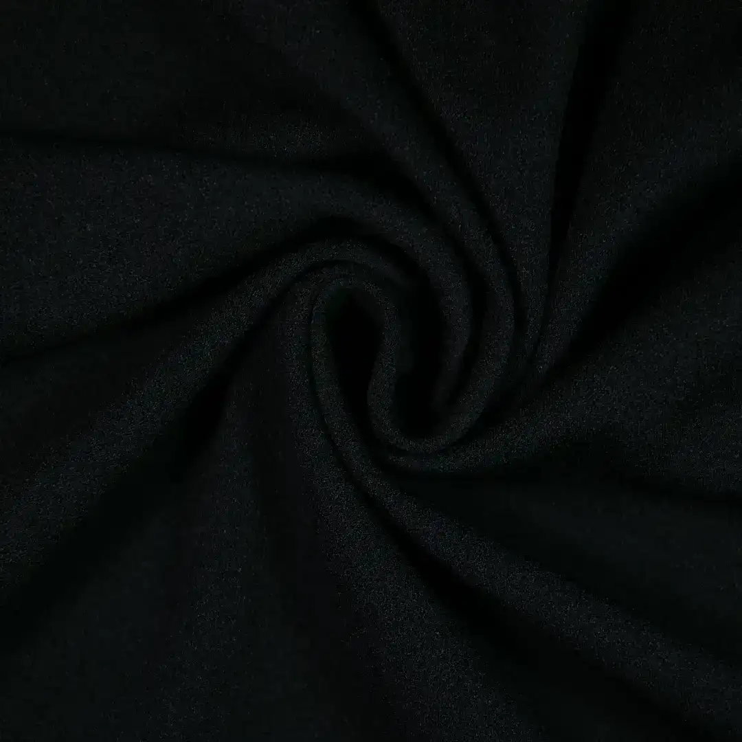 China Fabric for T-Shirt,Strap Midi Dress Knit crepe Knit Fabric Polyester Spandex black color buy from China wholesaler bulk order at wholesale price free worldwide shipping Alibaba