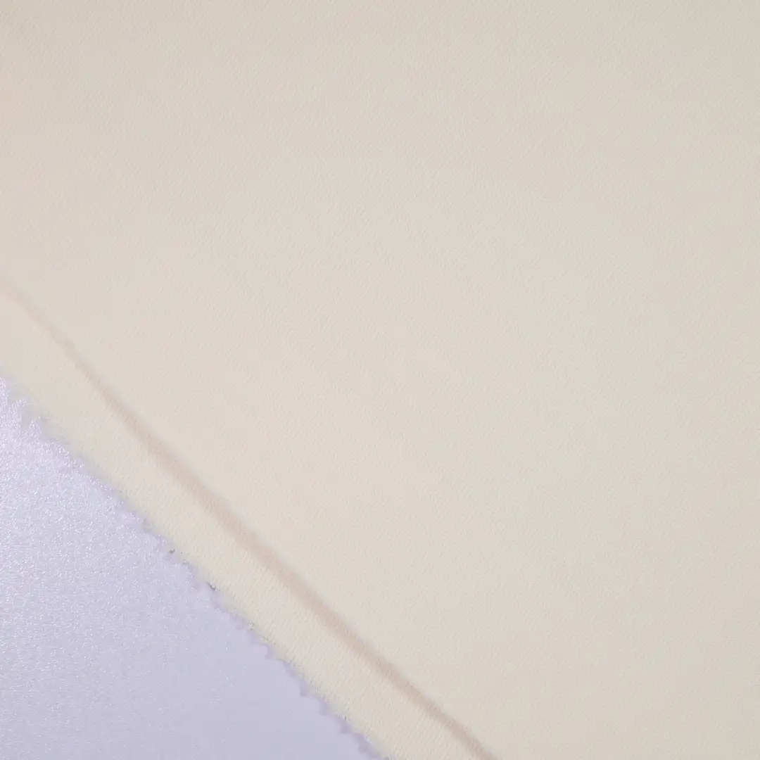 China Fabric for Jackets,Trench Coat,Dresses (Pullover) ,Sweatshirt Scuba Knit Fabric Viscose Polyester Beige color buy from China wholesaler bulk order at wholesale price free worldwide shipping Alibaba