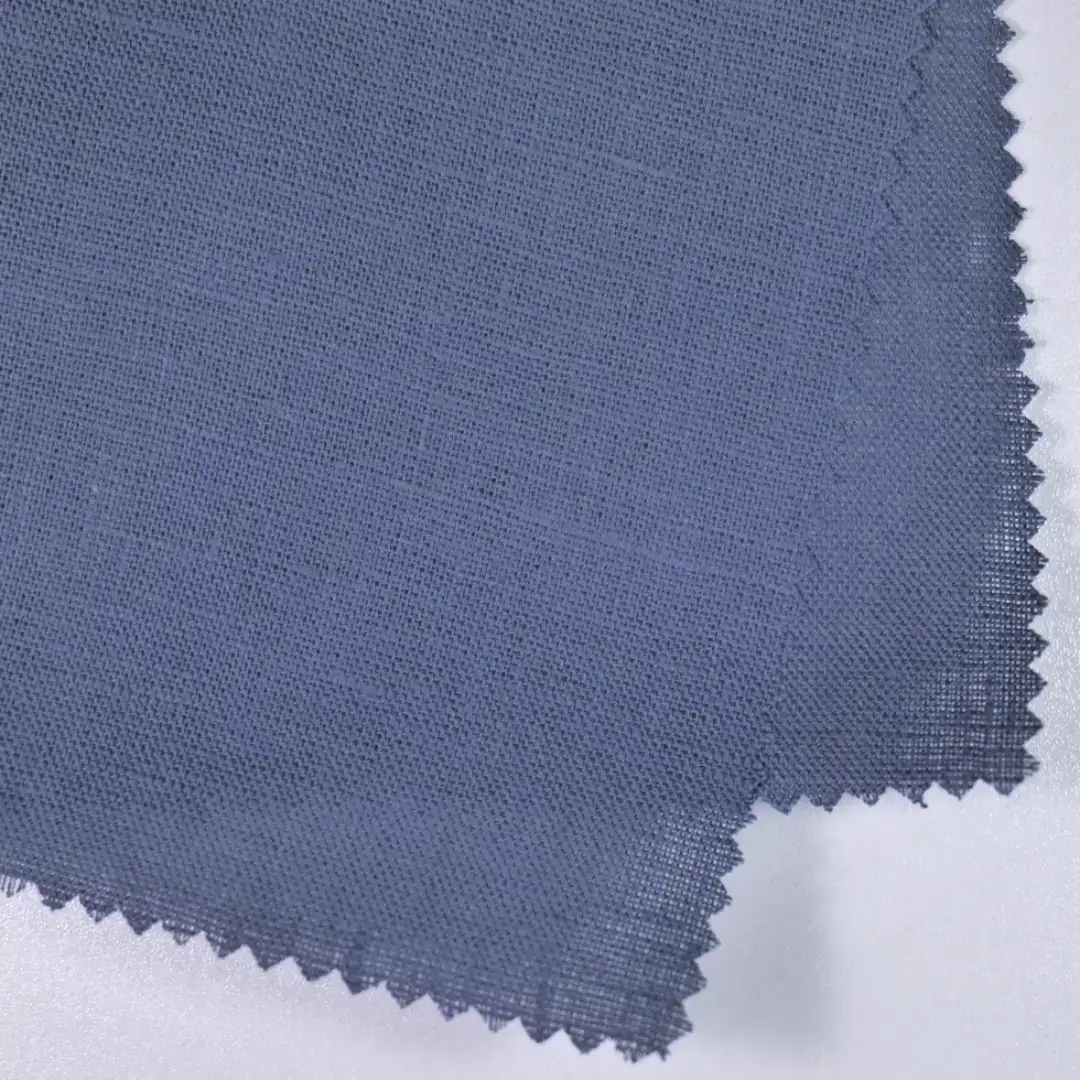 China Fabric for Shirt,Pants,Skirt  Linen Plain Natural Woven Fabric Linen BLUE color buy from China wholesaler bulk order at wholesale price free worldwide shipping Alibaba
