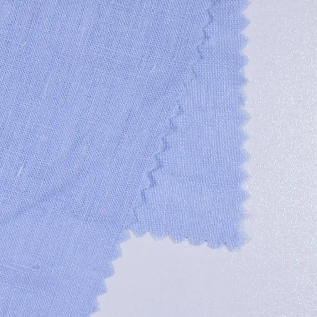 China Fabric for Blouse,Backless Beach Dress,Tank Midi Dress Linen Plain Natural Woven Fabric Linen BLUE color buy from China wholesaler bulk order at wholesale price free worldwide shipping Alibaba