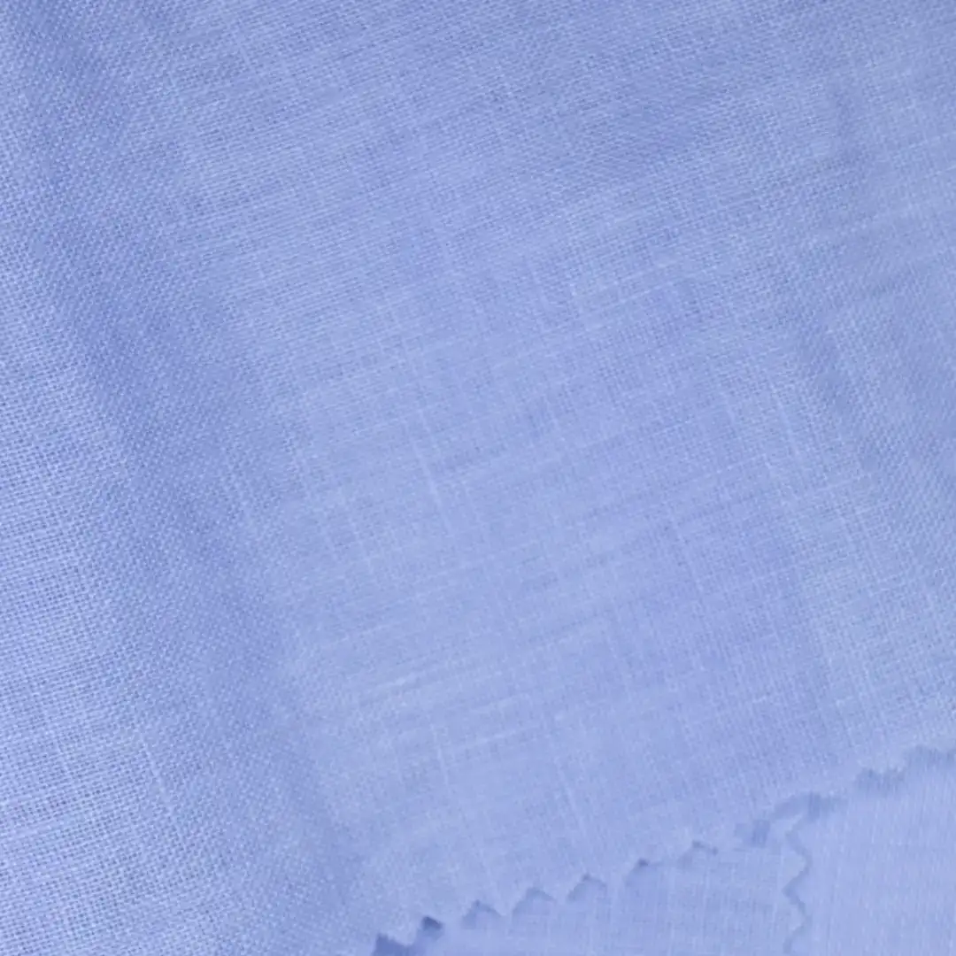 China Fabric for Blouse,Backless Beach Dress,Tank Midi Dress Linen Plain Natural Woven Fabric Linen BLUE color buy from China wholesaler bulk order at wholesale price free worldwide shipping Alibaba