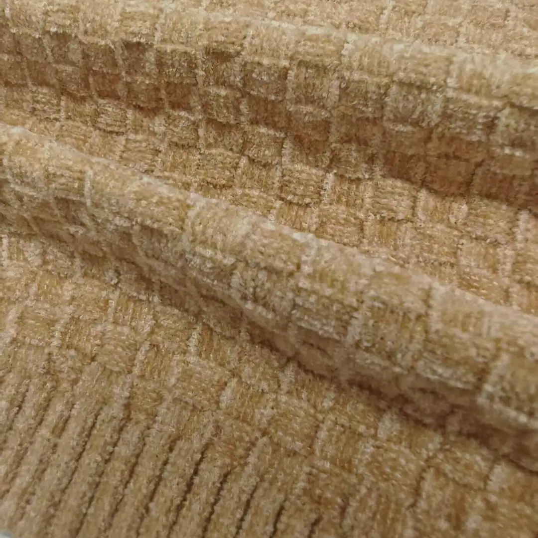 China Yarn for Crop Top Pullover (Sweater),Dresses (Cardigan Open) (Sweater) Matt Chenille Fancy Yarn Polyester deep yellow，deep red color buy from China wholesaler bulk order at wholesale price free worldwide shipping Alibaba