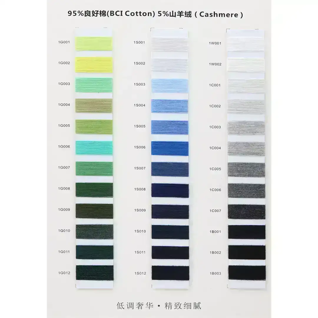 China Yarn for Ladies Vest (Sweater),Dresses (Cardigan Button) (Sweater) Ring Spun Regular Yarn BCI Cotton Cashmere blue，cream-coloured color buy from China wholesaler bulk order at wholesale price free worldwide shipping Alibaba