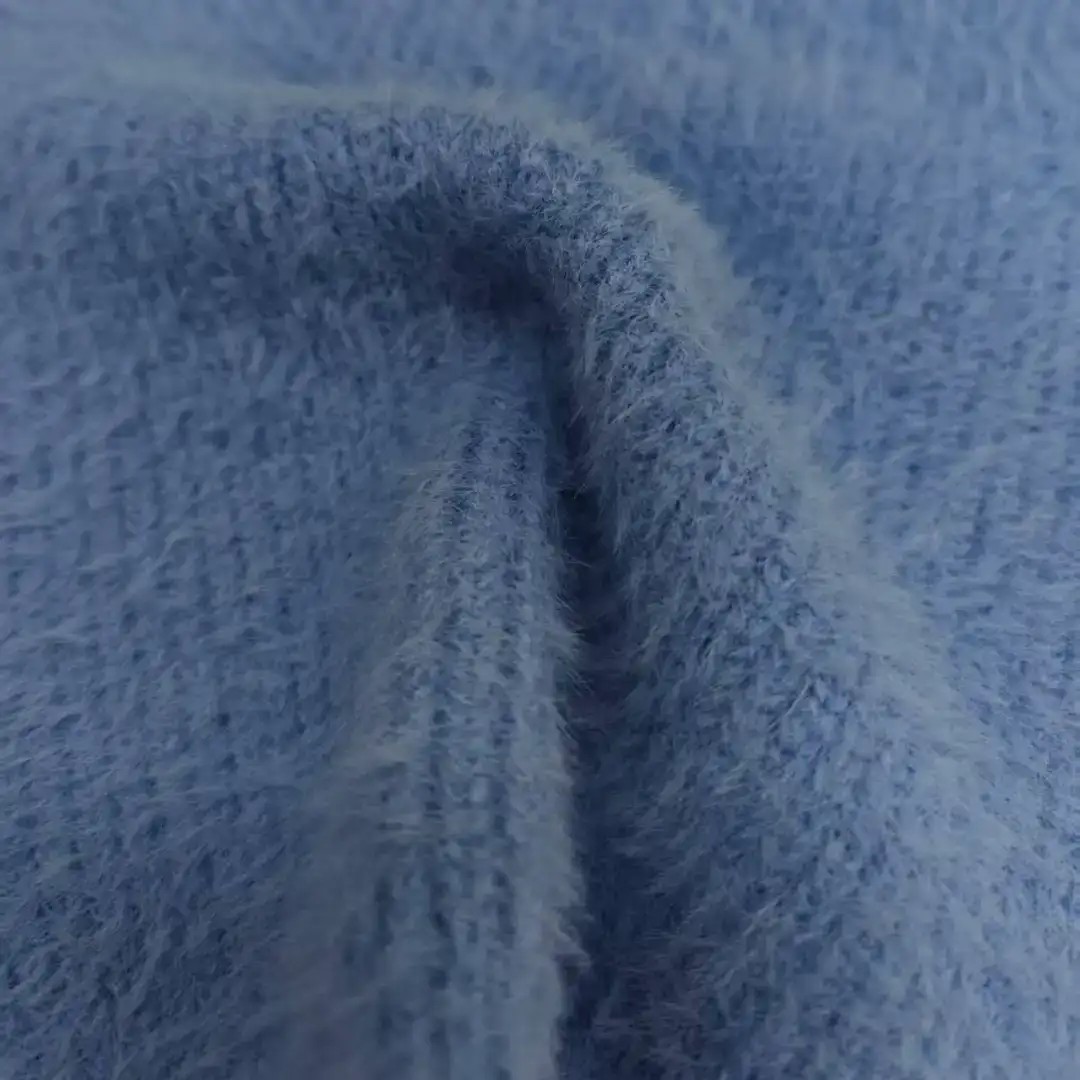 China Yarn for Open Cardigan (Sweater),Full-Zipper Cardigan (Sweater),Round Neck Pullover (Sweater) Cat Feather Yarn Fancy Yarn Nylon Polyester Acrylic blue color buy from China wholesaler bulk order at wholesale price free worldwide shipping Alibaba