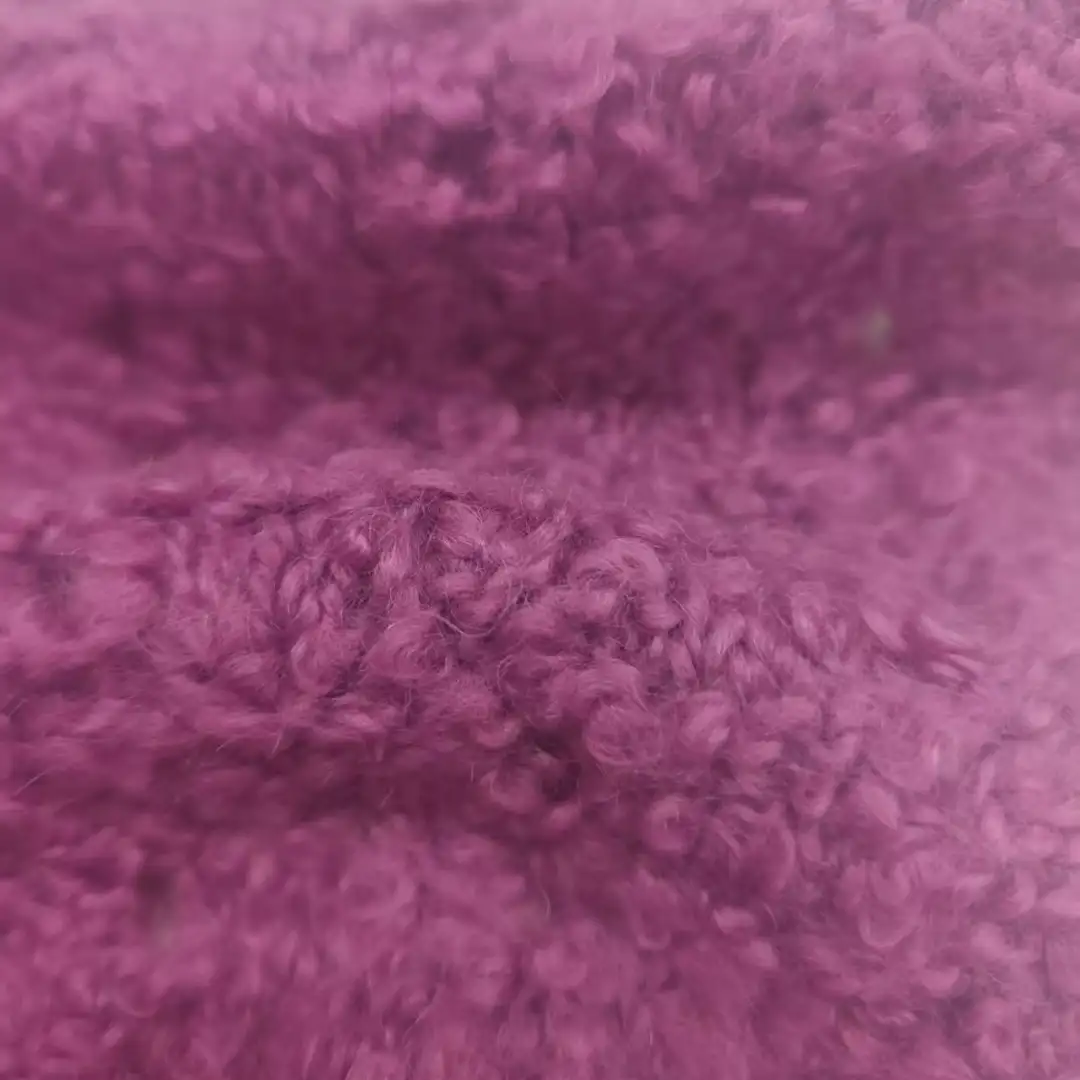 China Yarn for Open Cardigan (Sweater),Knitted Jacket (Sweater),Round Neck Pullover (Sweater),Dresses (Cardigan Open) (Sweater) Boucle Yarn Fancy Yarn Acrylic Wool Mohair violet color buy from China wholesaler bulk order at wholesale price free worldwide shipping Alibaba