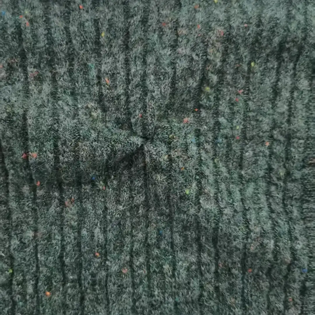 China Yarn for Open Cardigan (Sweater),Half-Zipper Cardigan (Sweater),Knitted Jacket (Sweater),Round Neck Pullover (Sweater) Mossy Yarn Fancy Yarn Recycled Polyester Recycled Acrylic re-nylon RWS Wool Elastane Green color buy from China wholesaler bulk order at wholesale price free worldwide shipping Alibaba