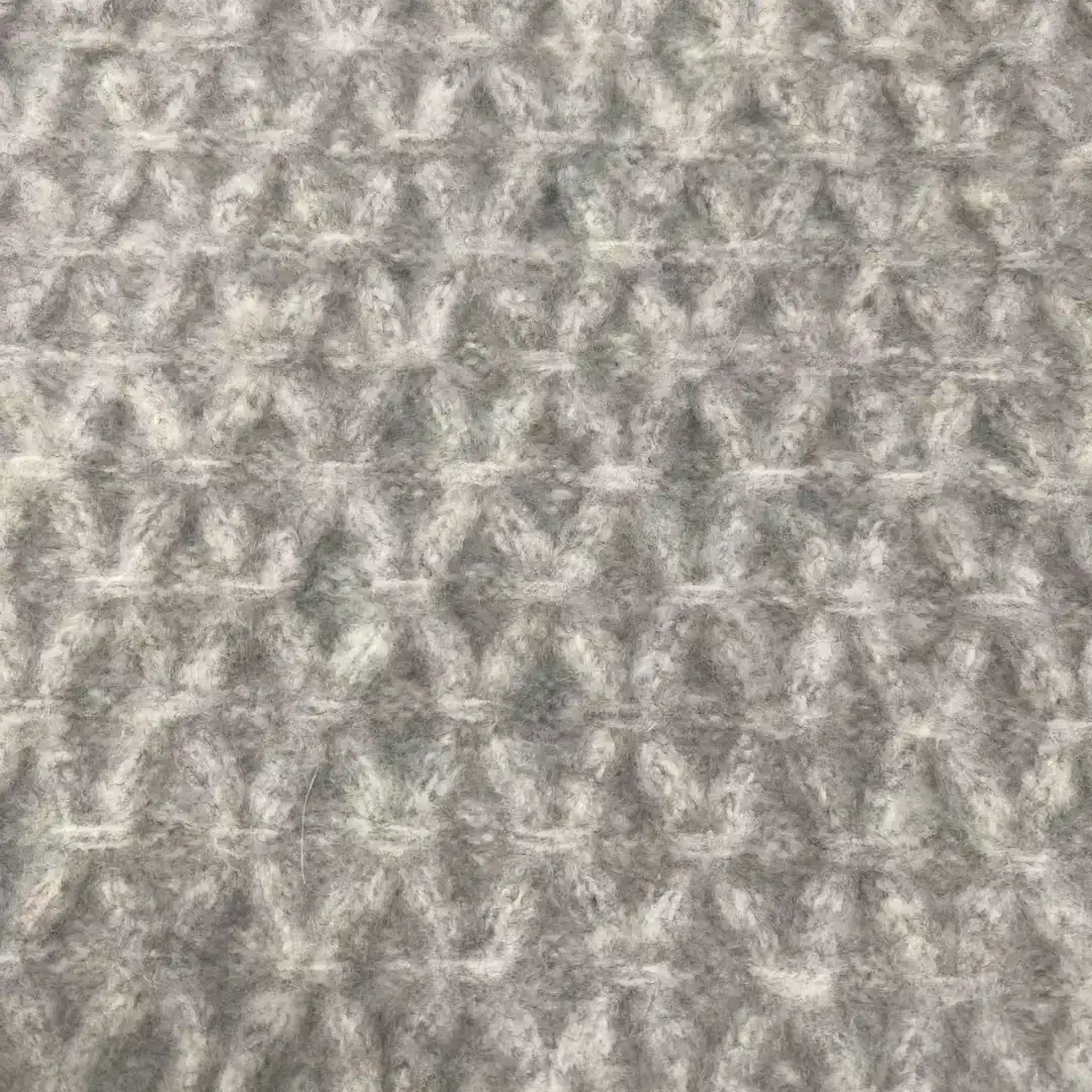 China Yarn for Open Cardigan (Sweater) Mossy Yarn Fancy Yarn Recycled Polyester Wool Elastane GREY color buy from China wholesaler bulk order at wholesale price free worldwide shipping Alibaba