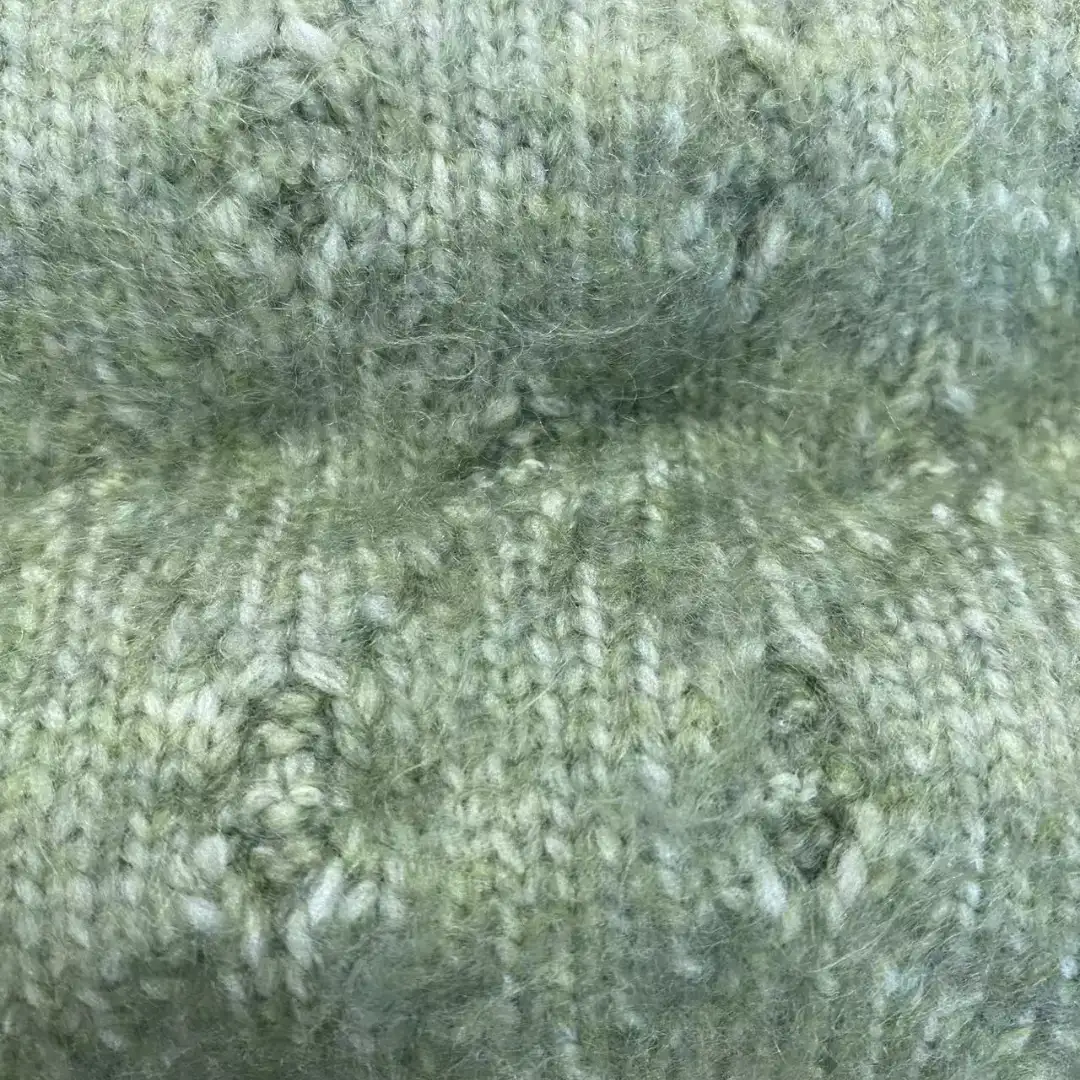 China Yarn for Open Cardigan (Sweater) Air Spun Yarn Fancy Yarn Recycled Polyester Acrylic GREEN color buy from China wholesaler bulk order at wholesale price free worldwide shipping Alibaba