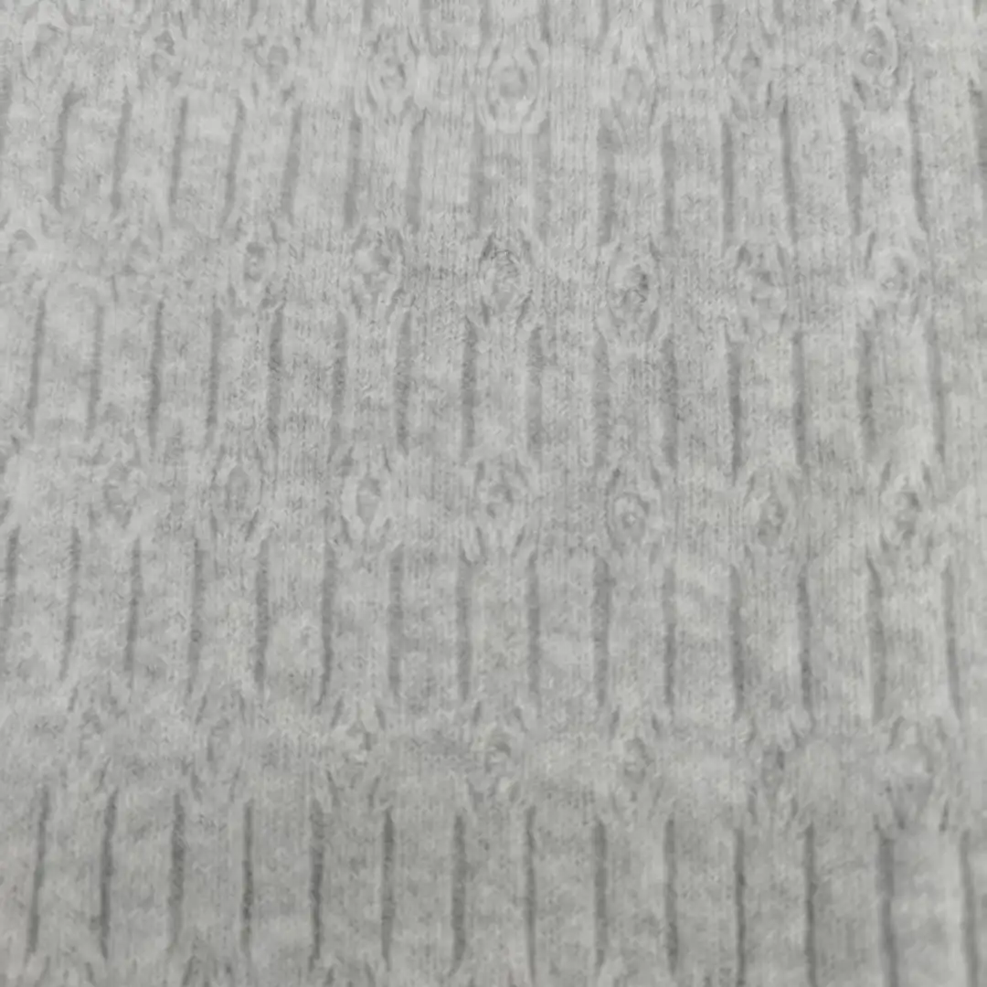 China Yarn for Open Cardigan (Sweater),Shirt Long Sleeve Zipper (Sweater),Round Neck Pullover (Sweater),Crew Neck Pullover (Sweater) Mossy Yarn Fancy Yarn Recycled Polyester Wool Spandex Gray color buy from China wholesaler bulk order at wholesale price free worldwide shipping Alibaba