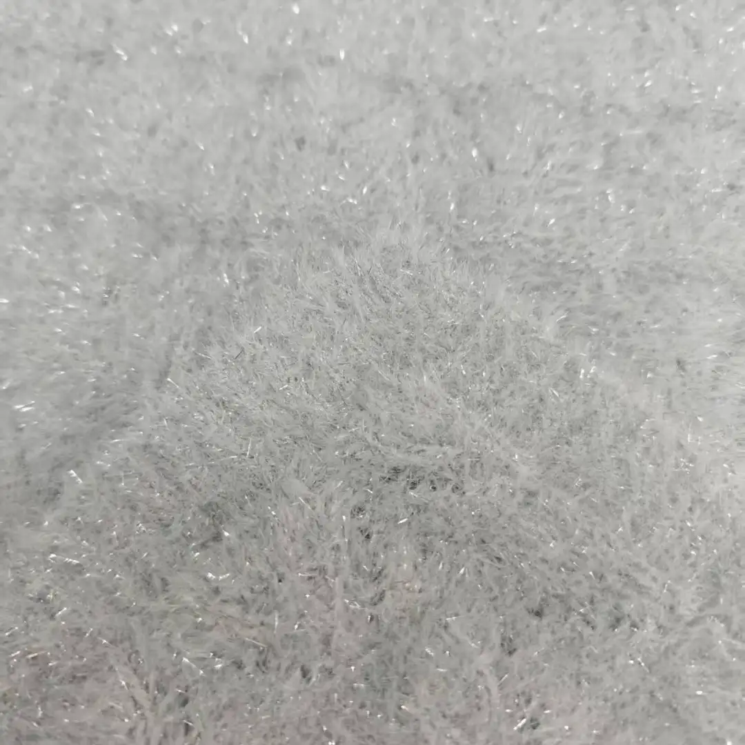 China Yarn for Open Cardigan (Sweater),Full-Zipper Cardigan (Sweater),Shirt Long Sleeve Button (Sweater),Round Neck Pullover (Sweater) Lurex Lurex Nylon Polyester Metallic fiber light gray color buy from China wholesaler bulk order at wholesale price free worldwide shipping Alibaba