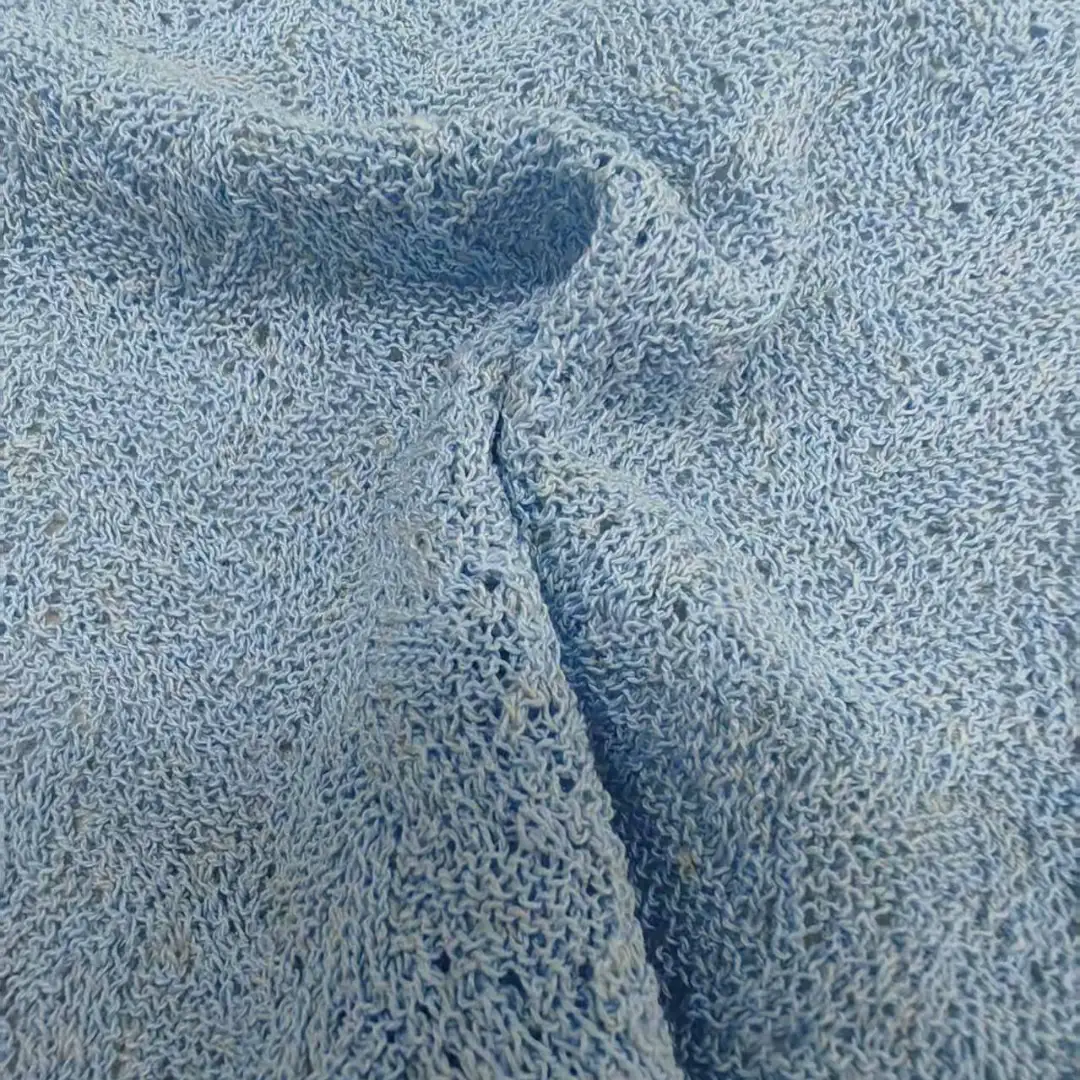 China Yarn for Half-Zipper Cardigan (Sweater),Shirt Half Sleeve Button (Sweater),Shirt Half Sleeve Zipper (Sweater),Crop Top Pullover (Sweater) Core Spun Yarn Regular Yarn Polyester Linen Blue color buy from China wholesaler bulk order at wholesale price free worldwide shipping Alibaba