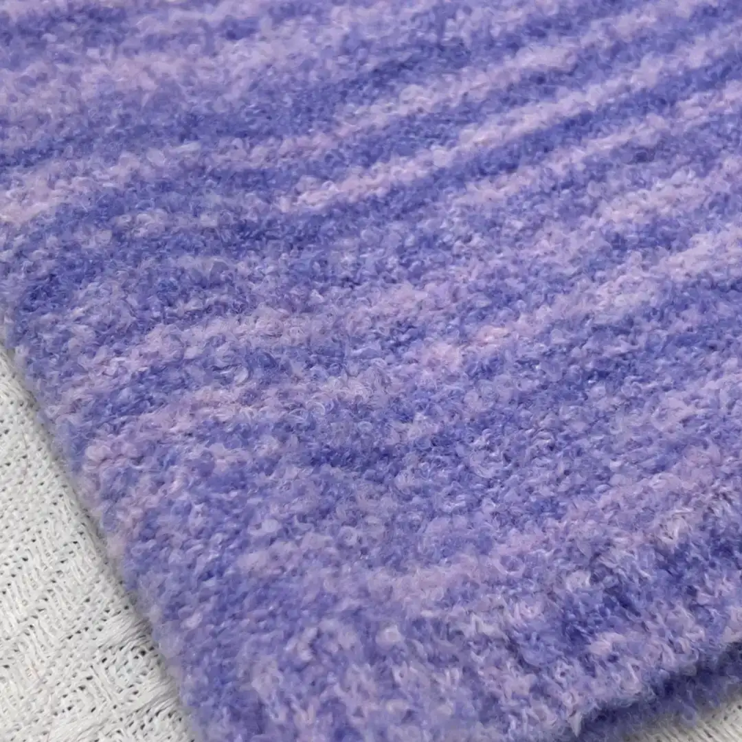 China Yarn for Ladies Vest (Sweater),Men’s Vest (Sweater),Open Cardigan (Sweater),Full-Zipper Cardigan (Sweater),Half-Zipper Cardigan (Sweater),Shirt Long Sleeve Button (Sweater),Crew Neck Pullover (Sweater),Crop Top Pullover (Sweater),T-shirt (Sweater) Boucle Yarn Fancy Yarn Wool Acrylic Recycled Polyester Polyester Elastane purple color buy from China wholesaler bulk order at wholesale price free worldwide shipping Alibaba