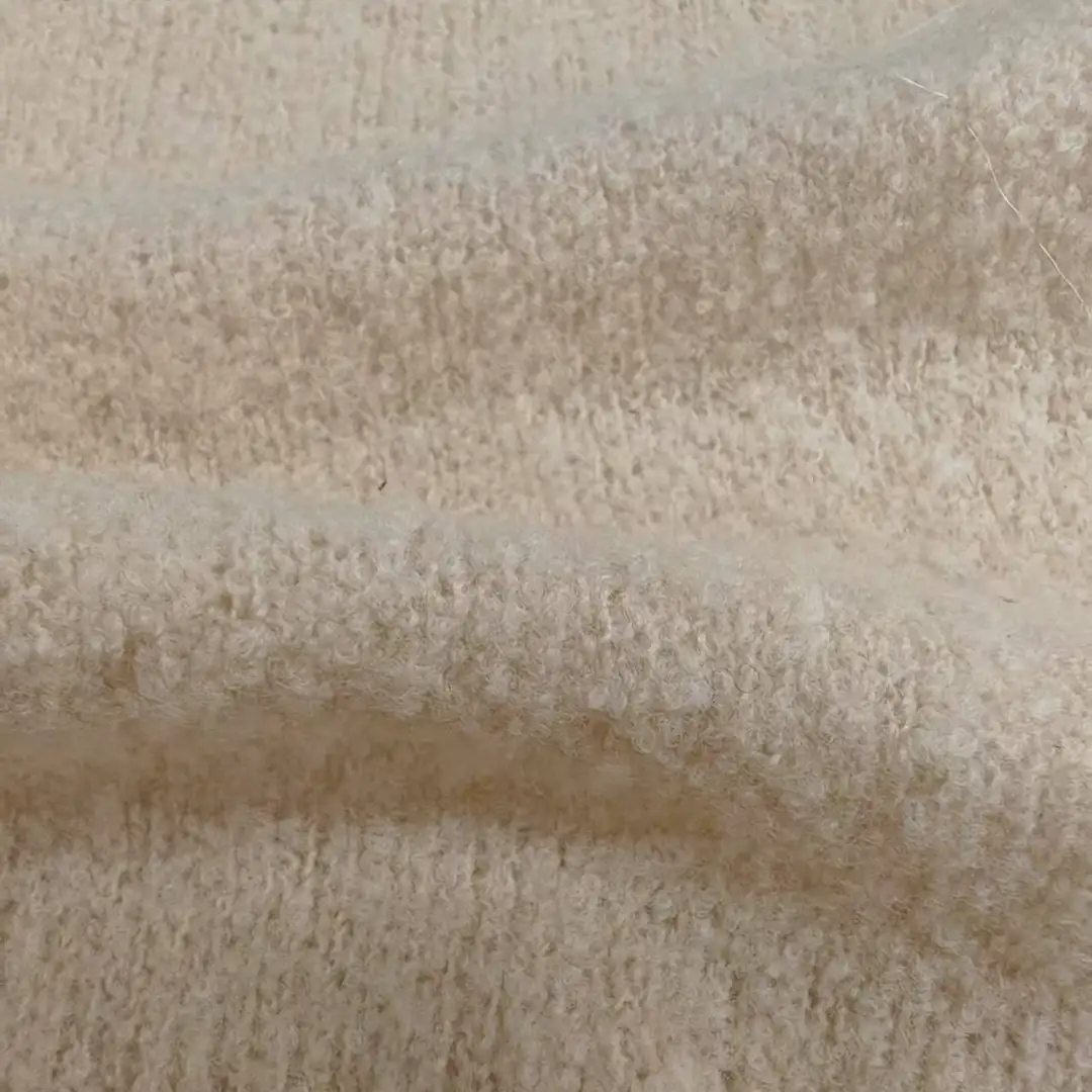 China Yarn for Hoodie,Open Cardigan (Sweater),Half-Zipper Cardigan (Sweater),Crop Top Pullover (Sweater) Boucle Yarn Fancy Yarn Wool Nylon white，light tan color buy from China wholesaler bulk order at wholesale price free worldwide shipping Alibaba