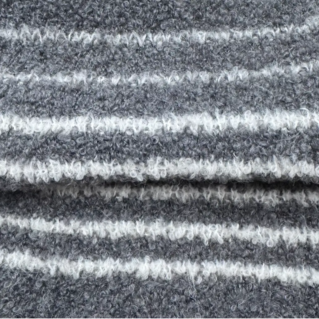 China Yarn for Ladies Vest (Sweater),Full-Zipper Cardigan (Sweater),Shirt Half Sleeve Button (Sweater),T-shirt (Sweater) Boucle Yarn Fancy Yarn Wool Mohair Alpaca Acrylic Nylon gray color buy from China wholesaler bulk order at wholesale price free worldwide shipping Alibaba