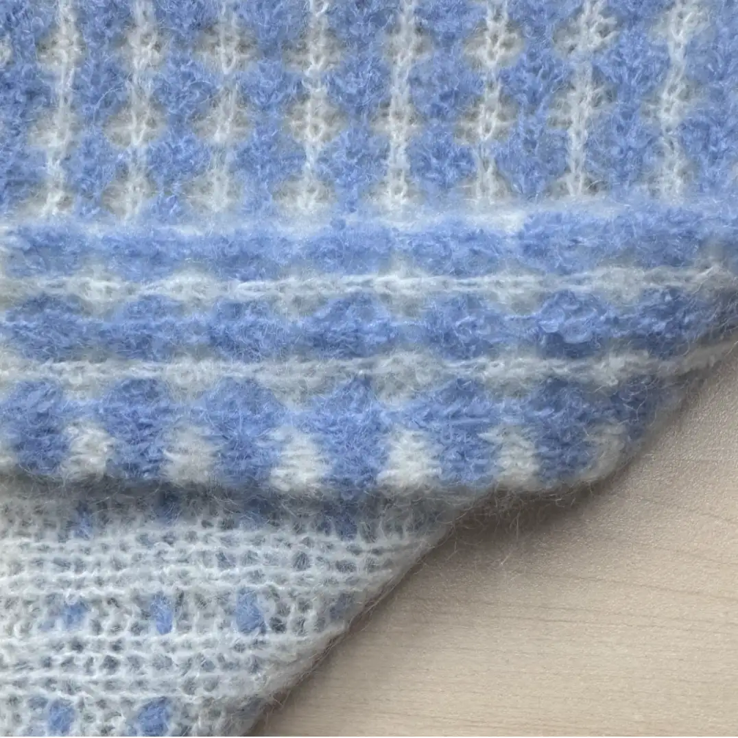 China Yarn for Ladies Vest (Sweater),Shirt Long Sleeve Zipper (Sweater),T-shirt (Sweater) Air Spun Yarn Fancy Yarn Mohair Wool Acrylic Nylon Spandex blue color buy from China wholesaler bulk order at wholesale price free worldwide shipping Alibaba