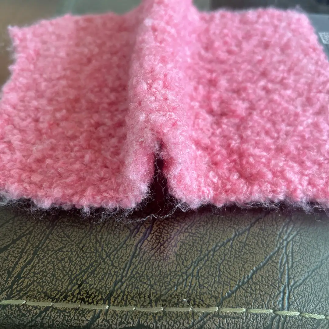 China Yarn for Ladies Vest (Sweater),Open Cardigan (Sweater),Shirt Long Sleeve Button (Sweater),Shirt Long Sleeve Zipper (Sweater),Shirt Half Sleeve Button (Sweater),Shirt Half Sleeve Zipper (Sweater),Knitted Jacket (Sweater),Round Neck Pullover (Sweater) Boucle Yarn Fancy Yarn Acrylic Polyester Merino Wool Elastane PINK color buy from China wholesaler bulk order at wholesale price free worldwide shipping Alibaba