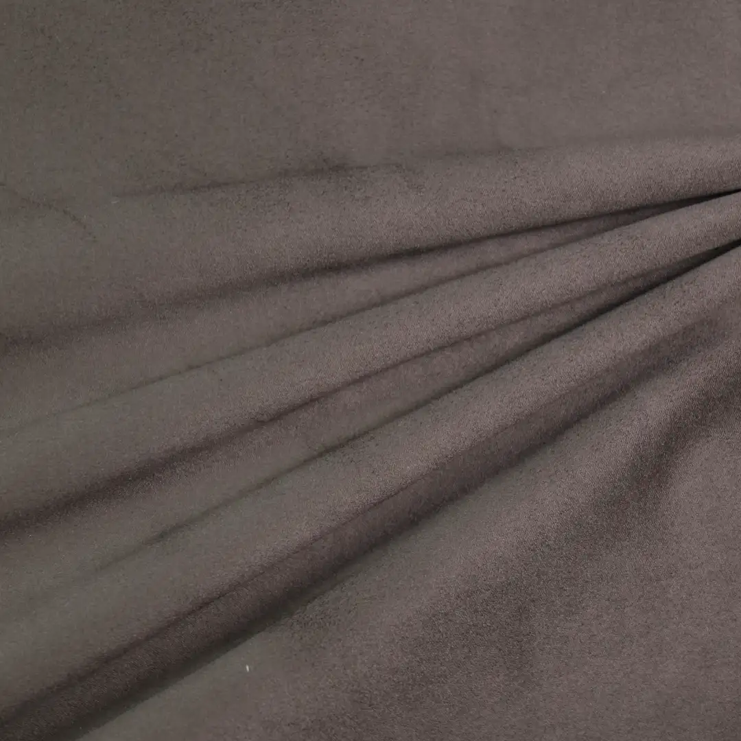 China Fabric for Pants,Denim Jacket,Jackets Warp Suede Knit Fabric Polyester dark brown color buy from China wholesaler bulk order at wholesale price free worldwide shipping Alibaba