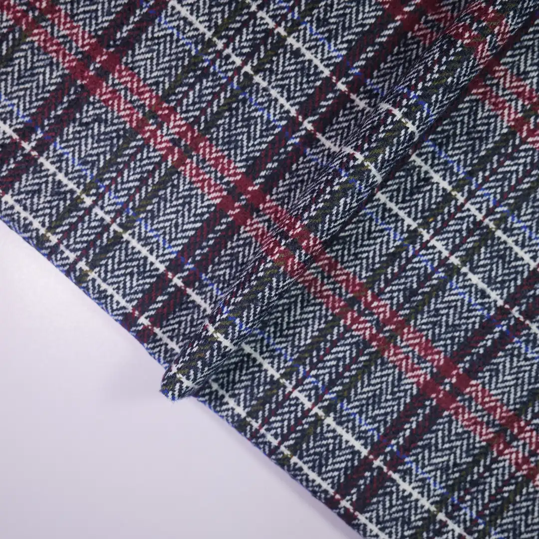 China Fabric for Jackets,Trench Coat,Overcoat Yarn Dyed Check Woven Blended Fabric Wool Chemical Fiber black blue color buy from China wholesaler bulk order at wholesale price free worldwide shipping Alibaba
