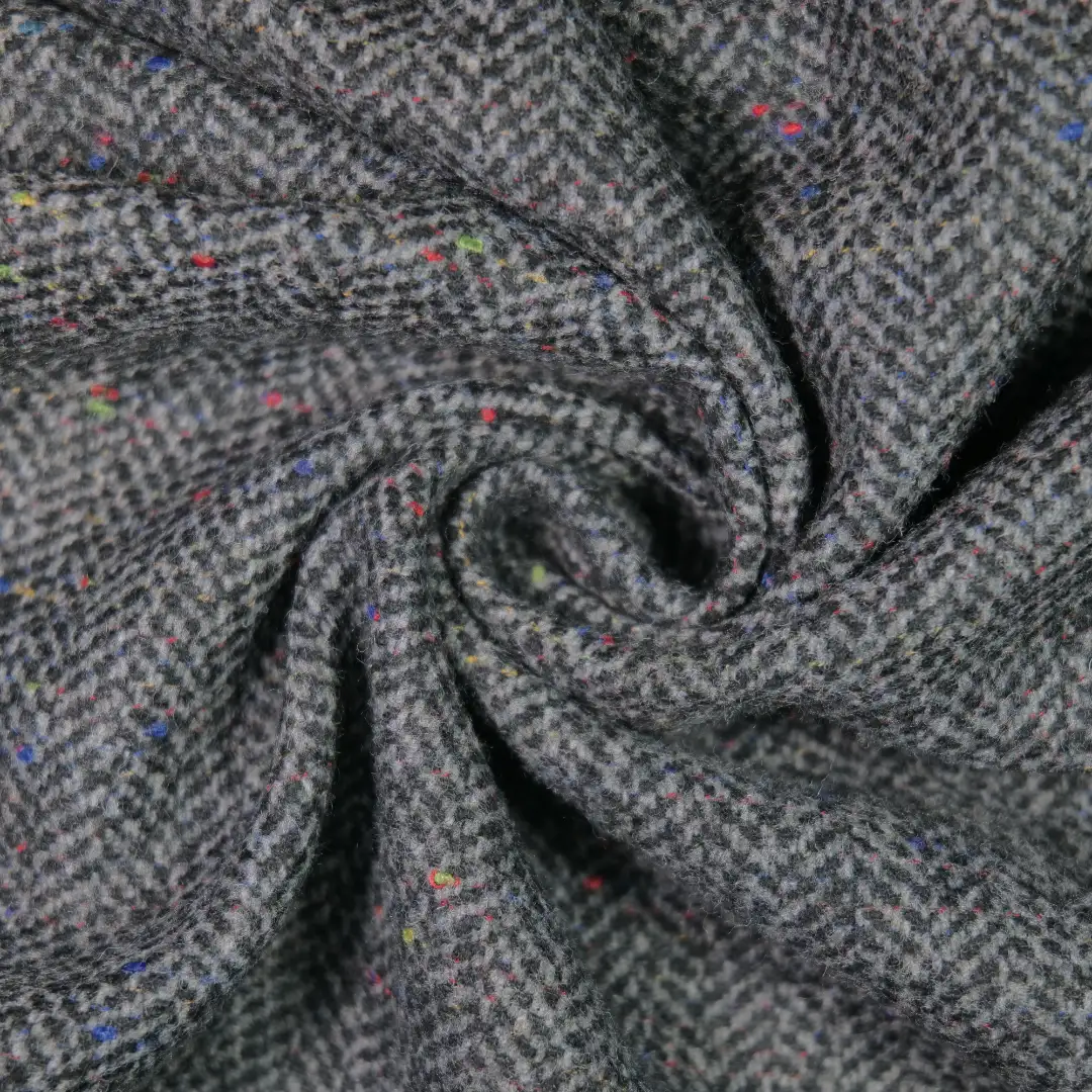 China Fabric for Jackets,Trench Coat,Overcoat Woolen Herringbone Woolen Wool Chemical Fiber dark grey color buy from China wholesaler bulk order at wholesale price free worldwide shipping Alibaba