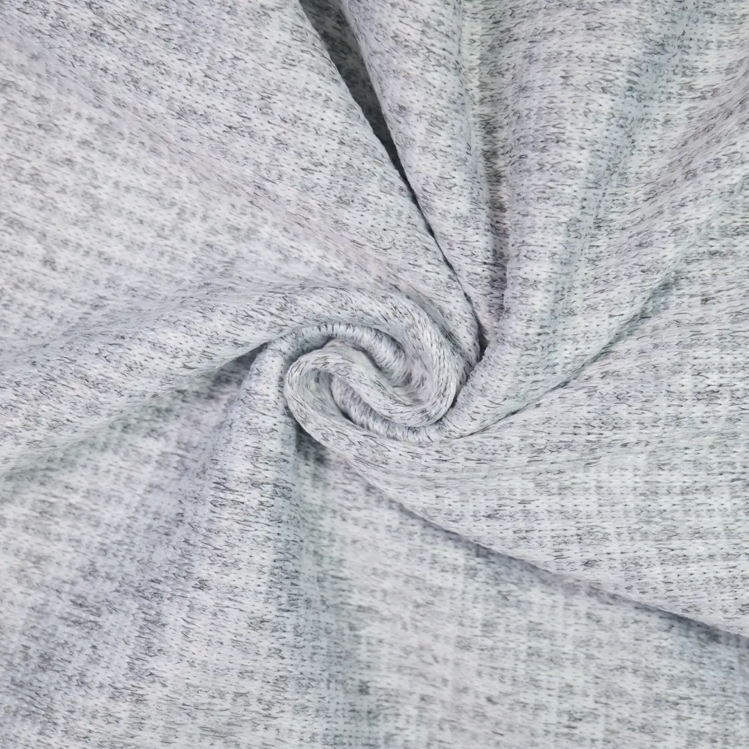 China Fabric for Jackets,Hoodie,Trench Coat,Overcoat,Open Waistcoat Hacci Knit Fabric Polyester grey color buy from China wholesaler bulk order at wholesale price free worldwide shipping Alibaba