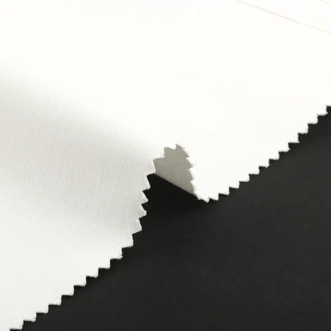 China Fabric for Pants,Jackets Cotton Twill Natural Woven Fabric Cotton Spandex white color buy from China wholesaler bulk order at wholesale price free worldwide shipping Alibaba