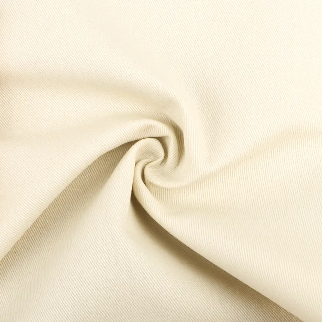 China Fabric for Pants,Jackets Cotton Twill Natural Woven Fabric Cotton cream color buy from China wholesaler bulk order at wholesale price free worldwide shipping Alibaba