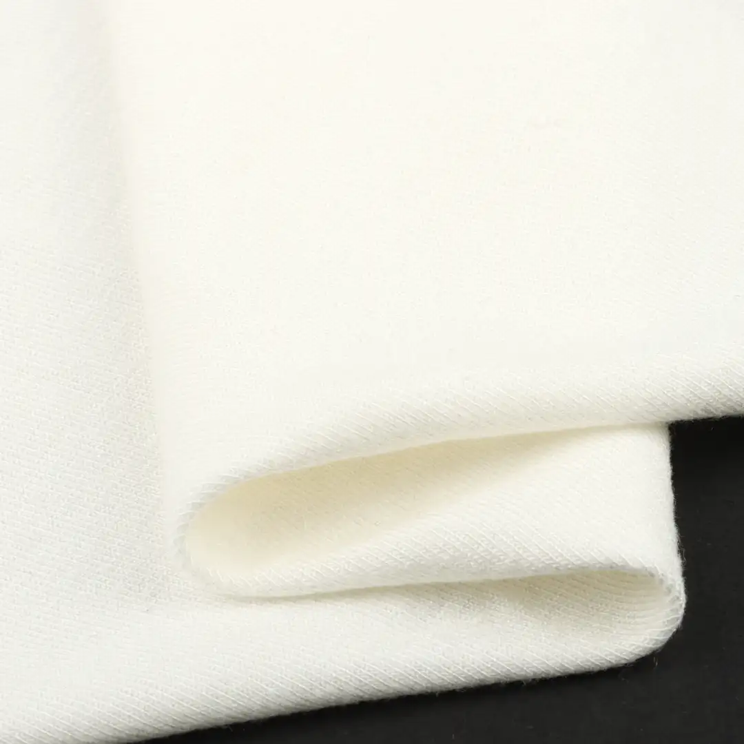 China Fabric for T-Shirt,Shirt Half Sleeve Button (Sweater),Crew Neck Pullover (Sweater),Dresses (Cardigan Open) (Sweater),Skirt (Sweater) Single Jersey Knit Fabric Rayon Spandex Cream color buy from China wholesaler bulk order at wholesale price free worldwide shipping Alibaba