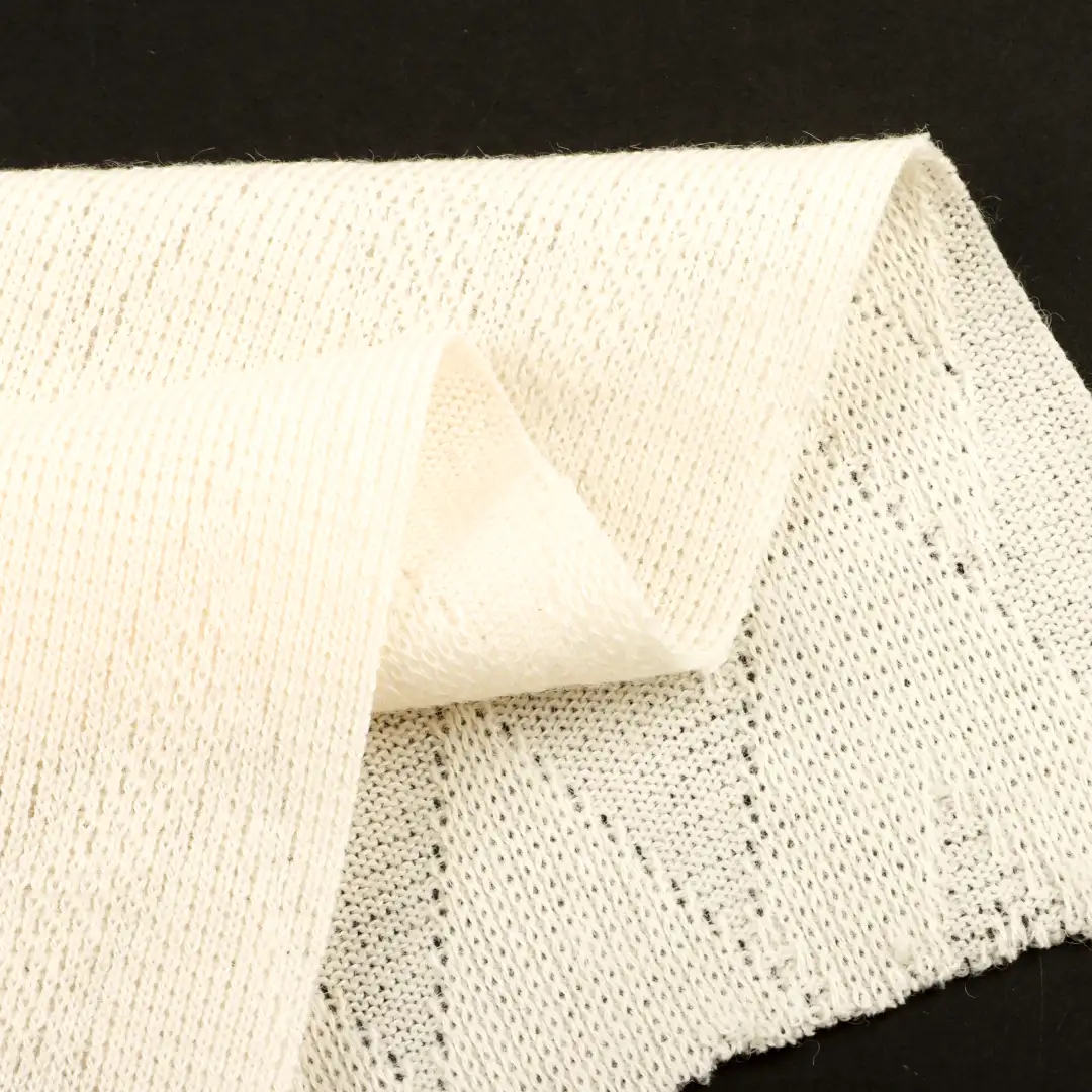 China Fabric for T-Shirt Jacquard Knit Fabric Polyester Rayon Spandex Cream color buy from China wholesaler bulk order at wholesale price free worldwide shipping Alibaba