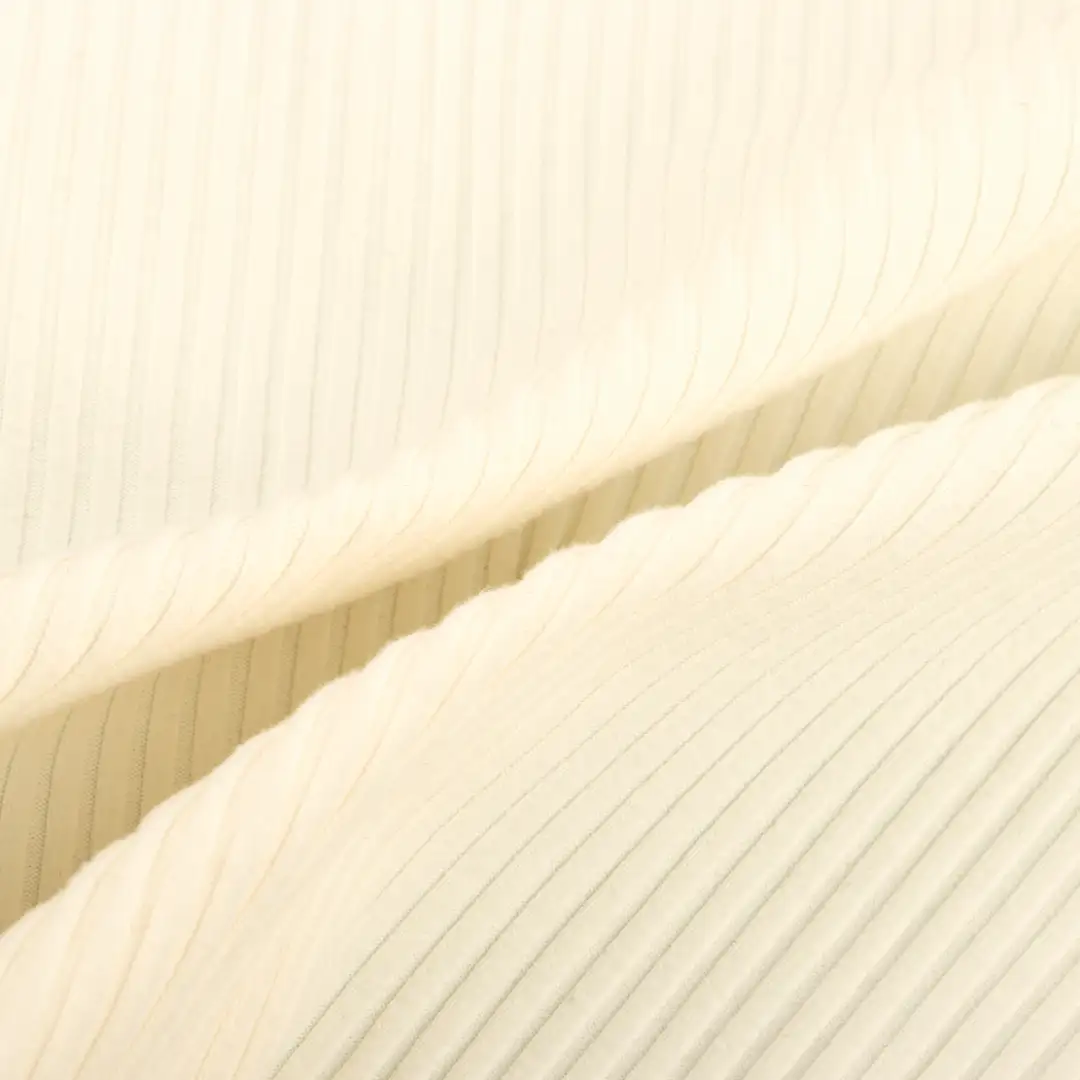 China Fabric for T-Shirt,Men’s Vest (Sweater),Open Cardigan (Sweater),Shirt Half Sleeve Button (Sweater),Skirt (Sweater) Rib Knit Fabric Polyester Spandex White color buy from China wholesaler bulk order at wholesale price free worldwide shipping Alibaba