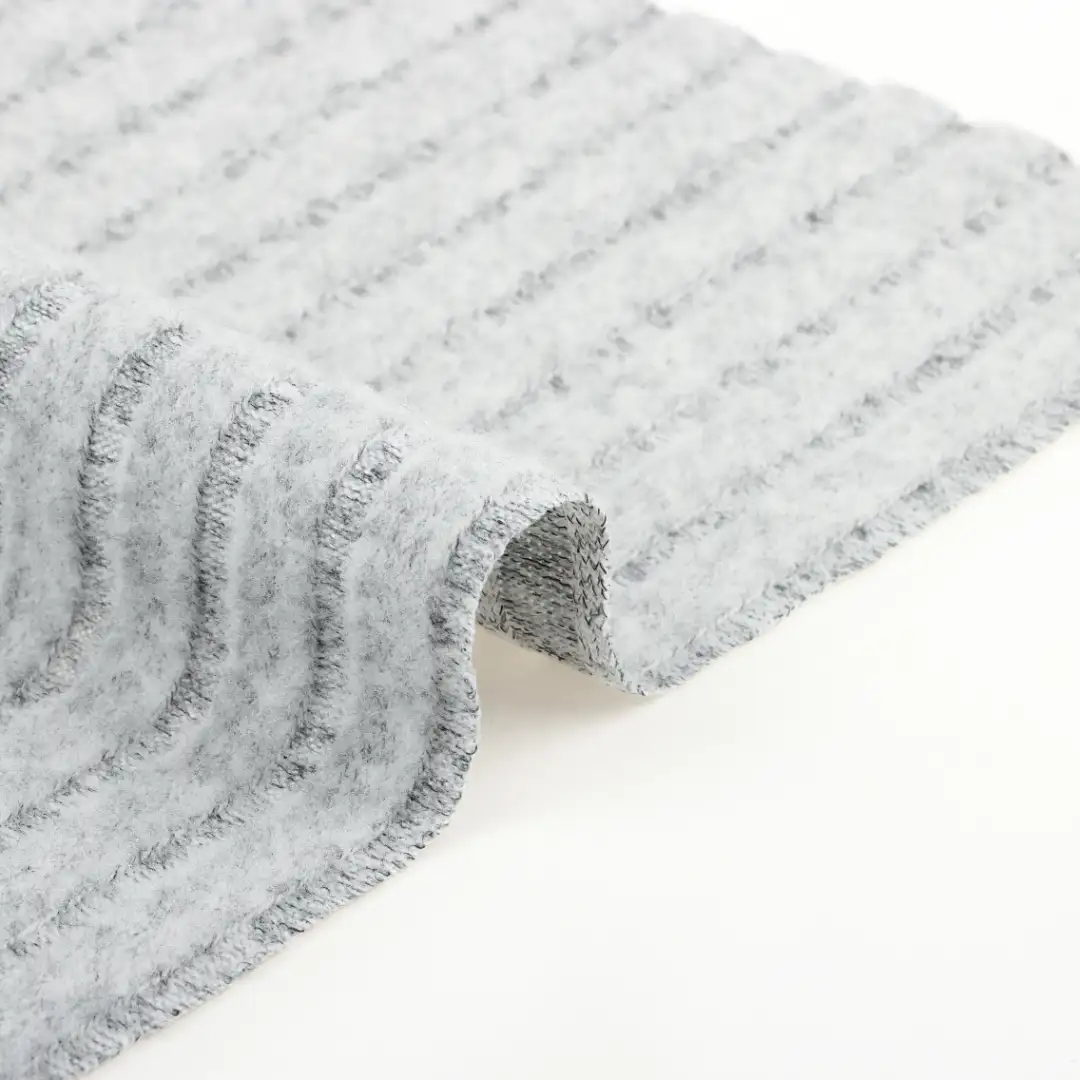 China Fabric for T-Shirt,Ladies Vest (Sweater),Knitted Jacket (Sweater),Polo T-shirt (Sweater),Hoodie  (Sweater),Dresses (Pullover) (Sweater),Skirt (Sweater) Hacci Knit Fabric Polyester Spandex grey color buy from China wholesaler bulk order at wholesale price free worldwide shipping Alibaba