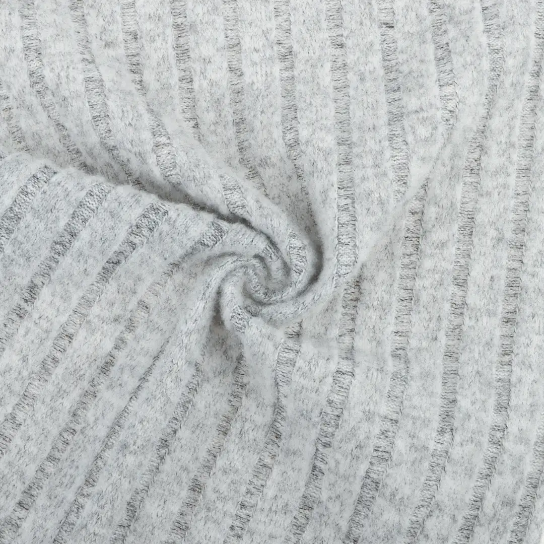 China Fabric for T-Shirt,Ladies Vest (Sweater),Knitted Jacket (Sweater),Polo T-shirt (Sweater),Hoodie  (Sweater),Dresses (Pullover) (Sweater),Skirt (Sweater) Hacci Knit Fabric Polyester Spandex grey color buy from China wholesaler bulk order at wholesale price free worldwide shipping Alibaba