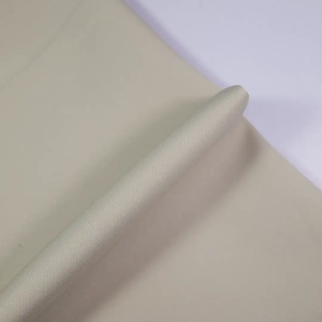 China Fabric for Jackets,Trench Coat Composite fabric Synthetic Woven Fabric Polyester Spandex beige color buy from China wholesaler bulk order at wholesale price free worldwide shipping Alibaba